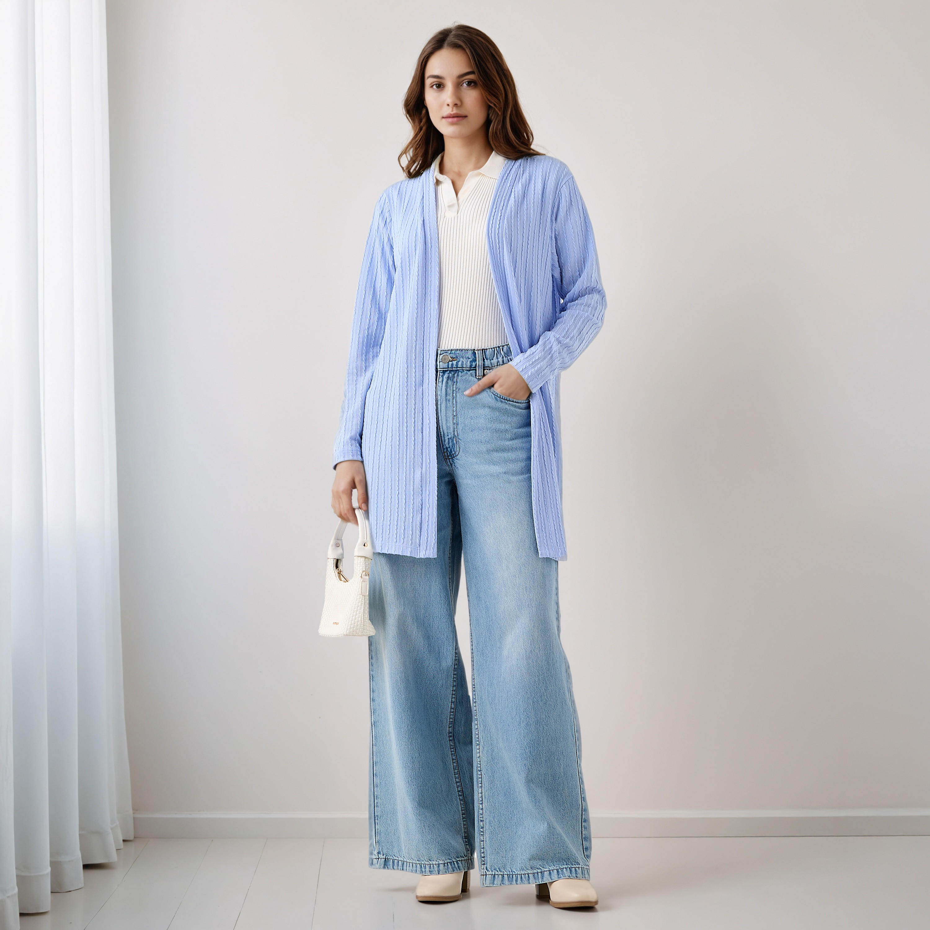 Longline Open Front Shrug-women-winterwear-cardigansandjumpers-cardigans-image-2