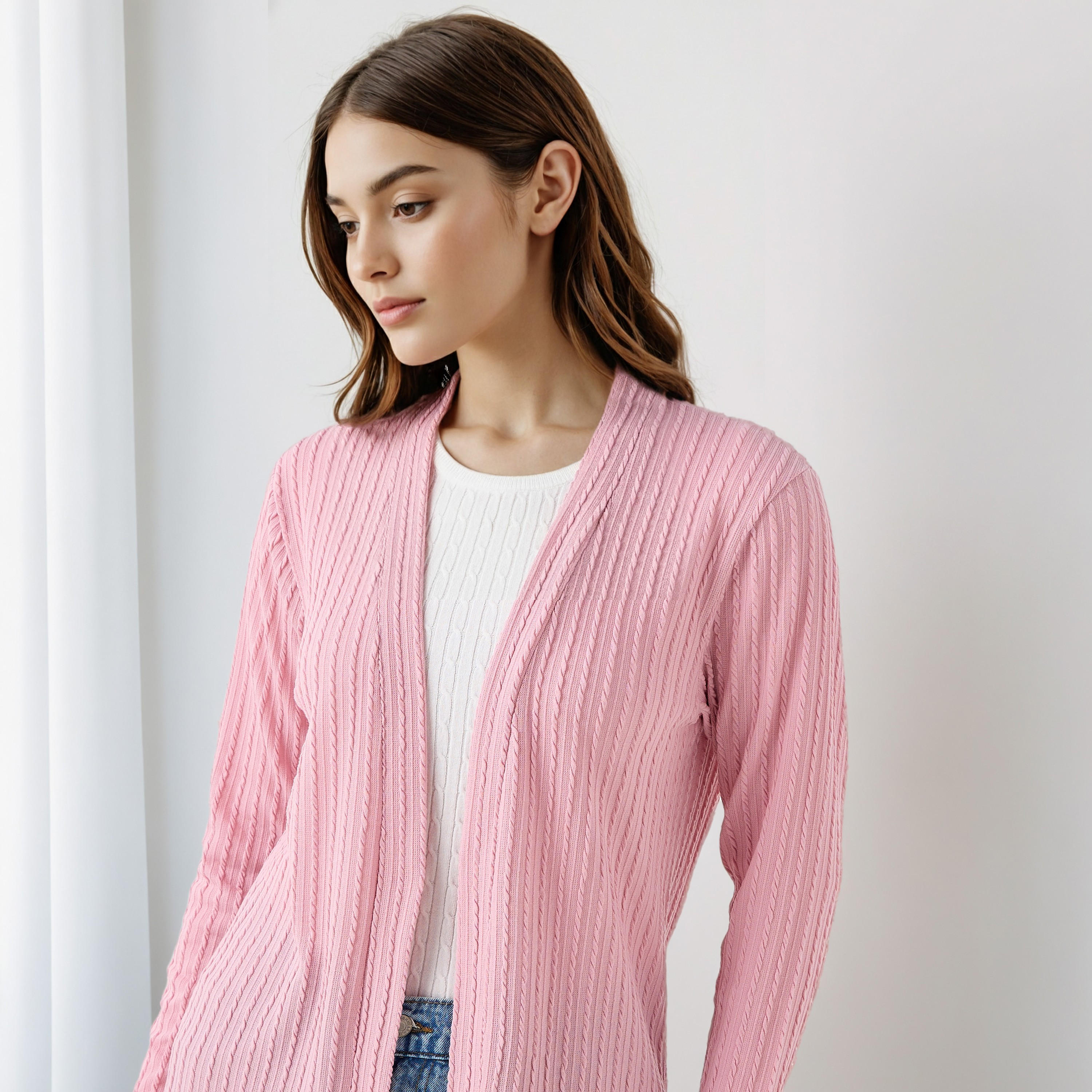 سترة طويلة بتصميم مفتوح من الأمام-women-winterwear-cardigansandjumpers-cardigans-image-4