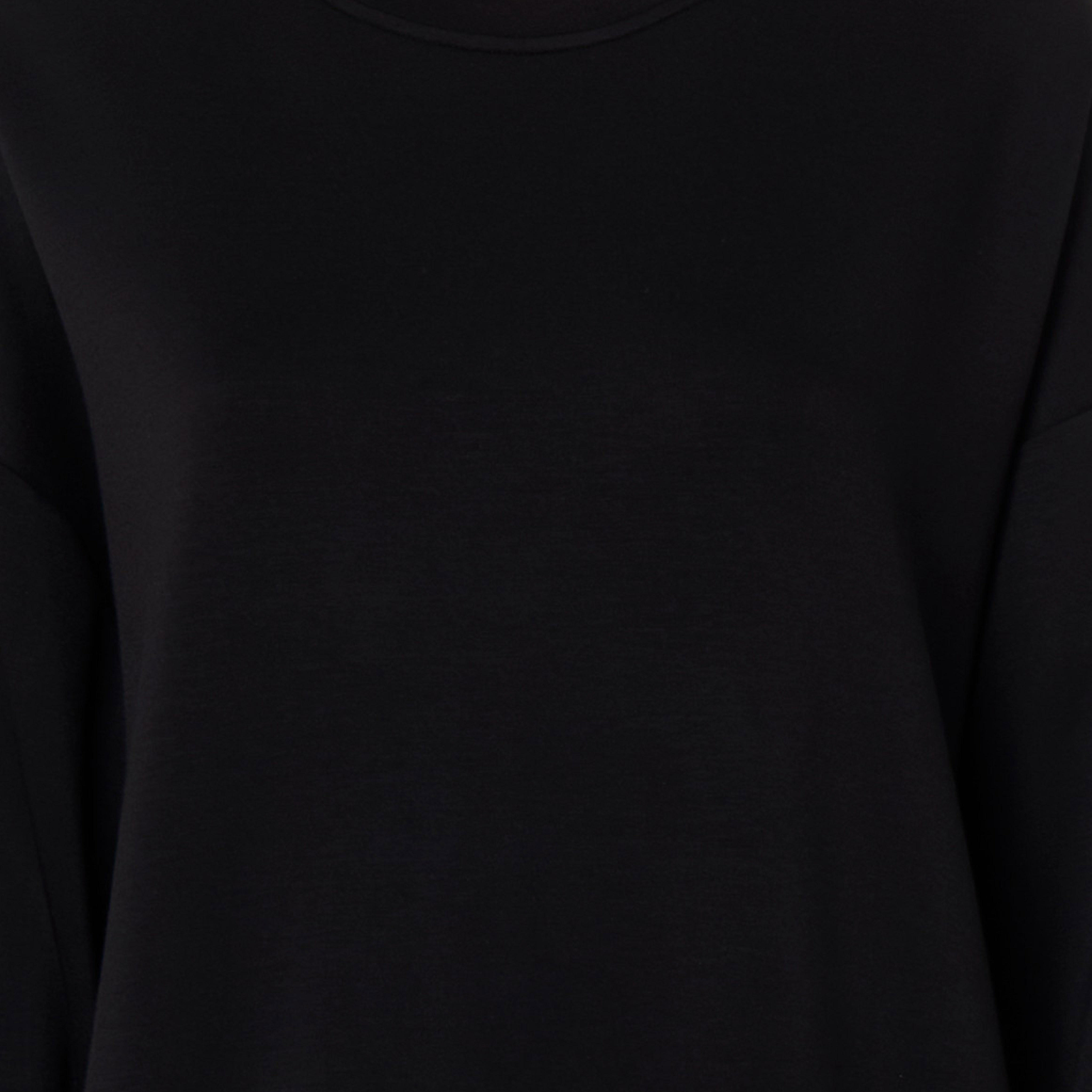 سويت شيرت بقصة عادية وطبعات شعار-women-winterwear-hoodiesandsweatshirts-sweatshirts-image-1