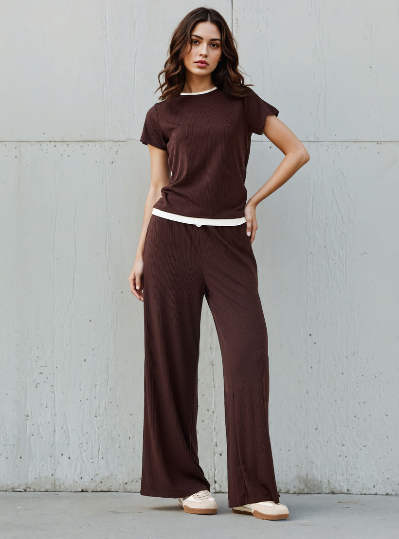 T-shirt Regular Fit with Ruching Polyester Blend-women-clothing-tshirts-image-2