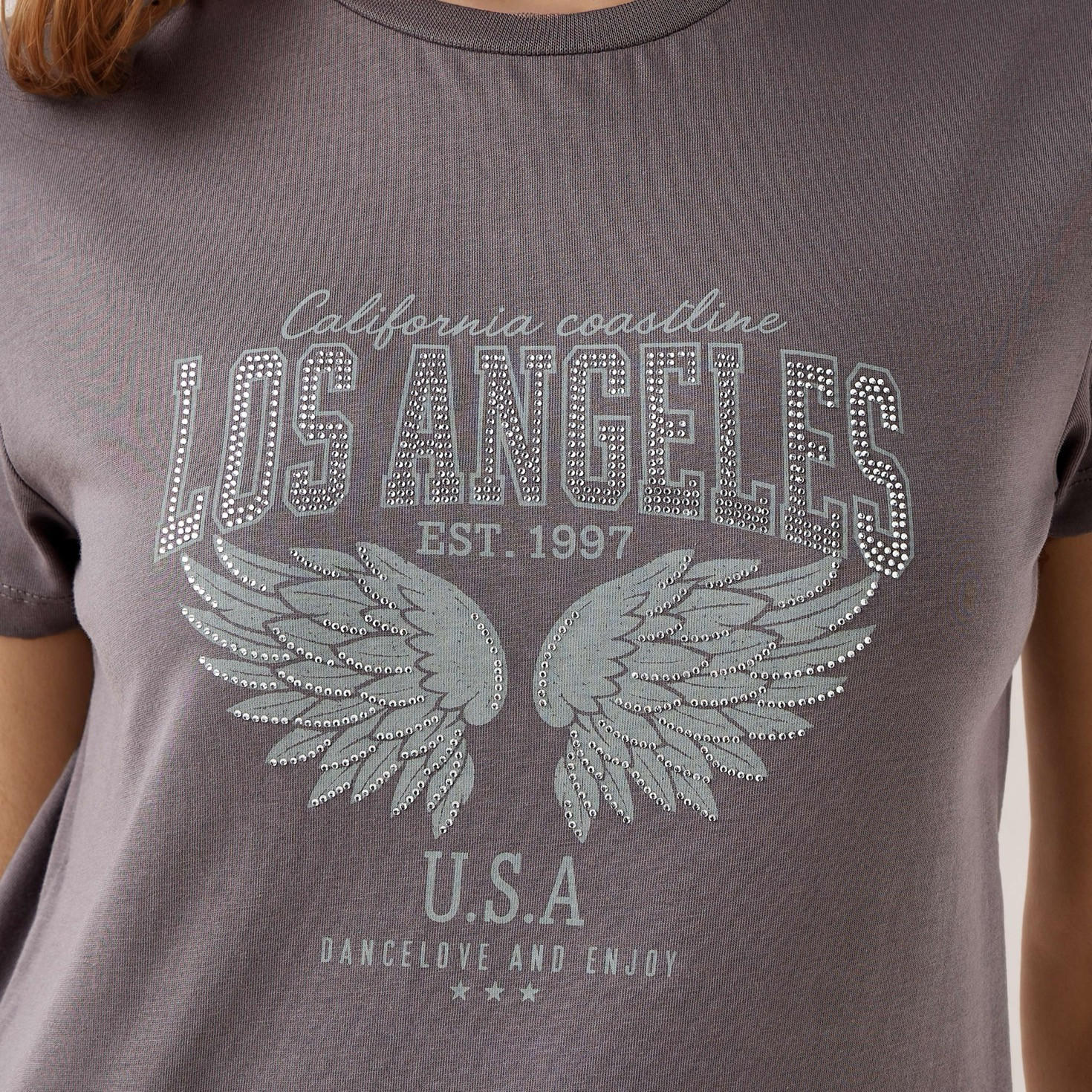 Regular Fit Cotton T-shirt with Graphic Print-women-clothing-tshirts-image-5
