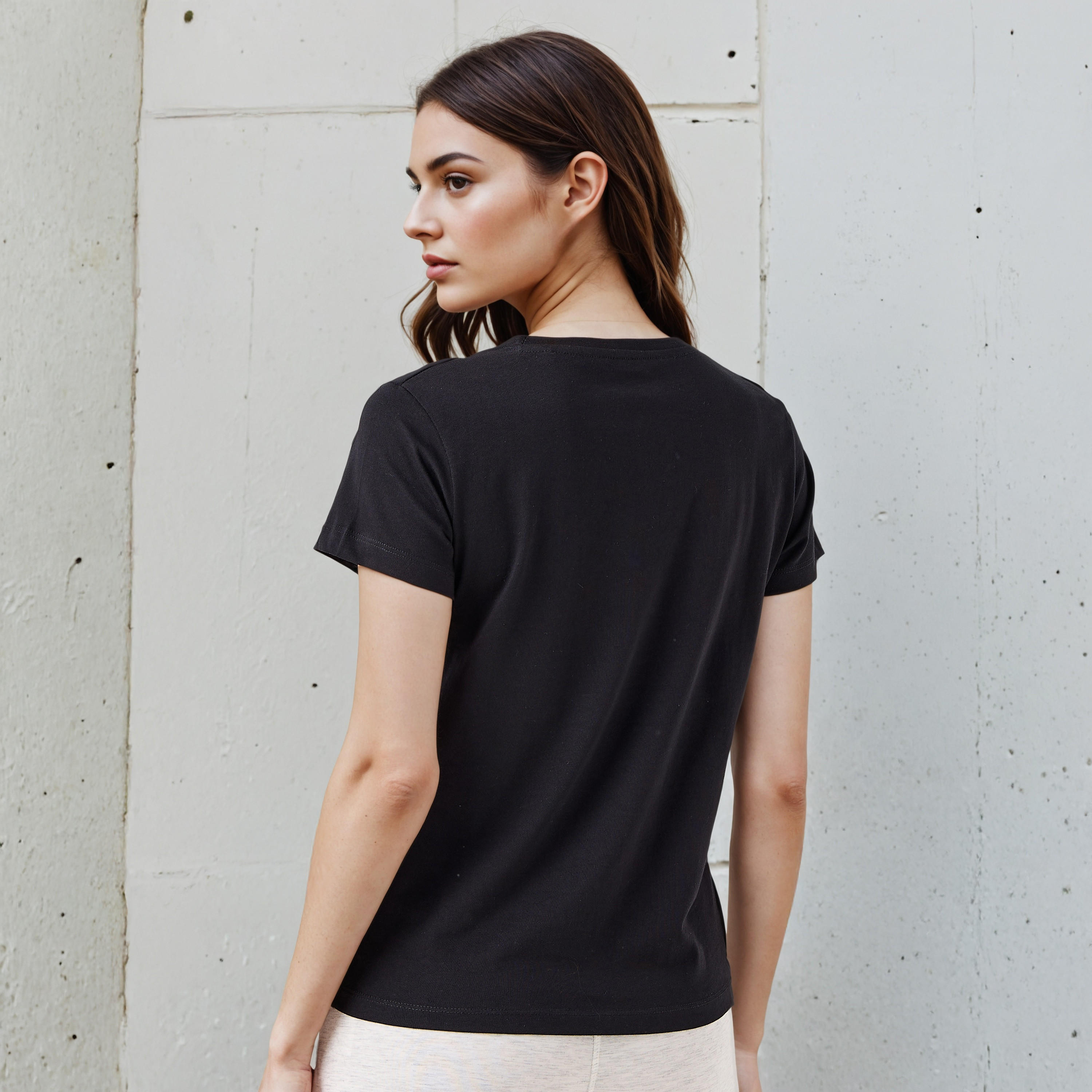 Regular Fit Cotton T-shirt with Graphic Print-women-clothing-tshirts-image-3