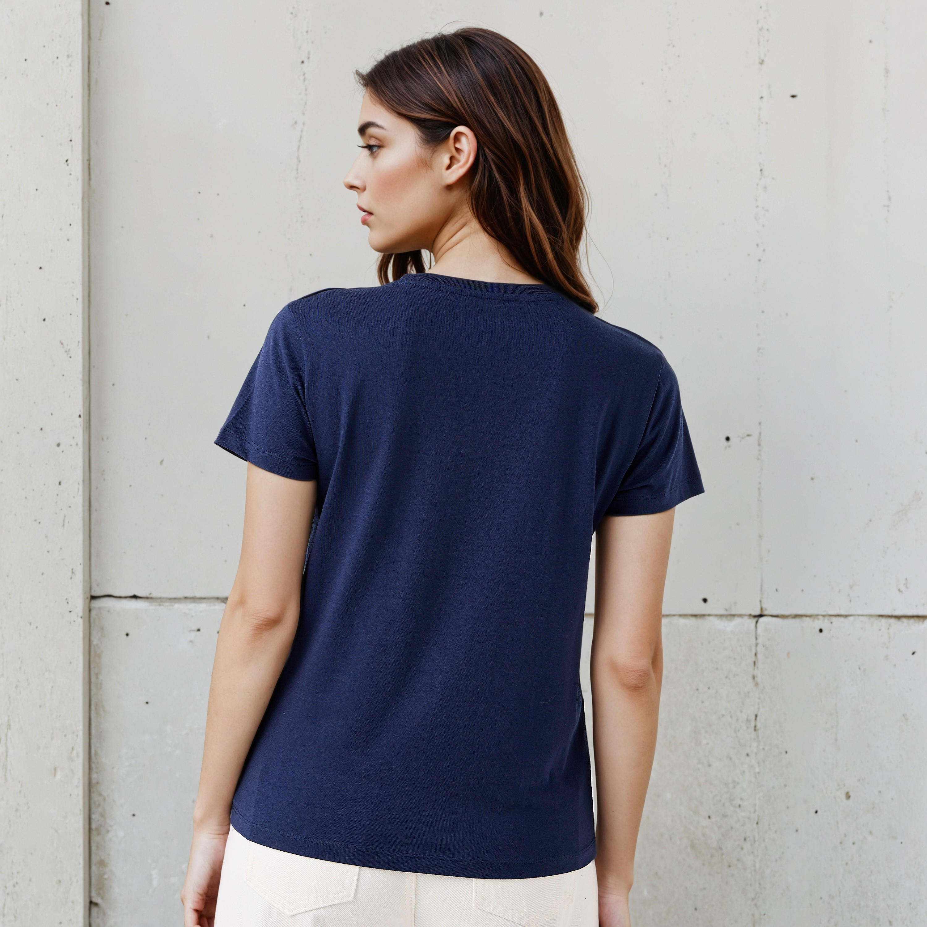 Regular Fit Cotton T-shirt with Graphic Print-women-clothing-tshirts-image-3