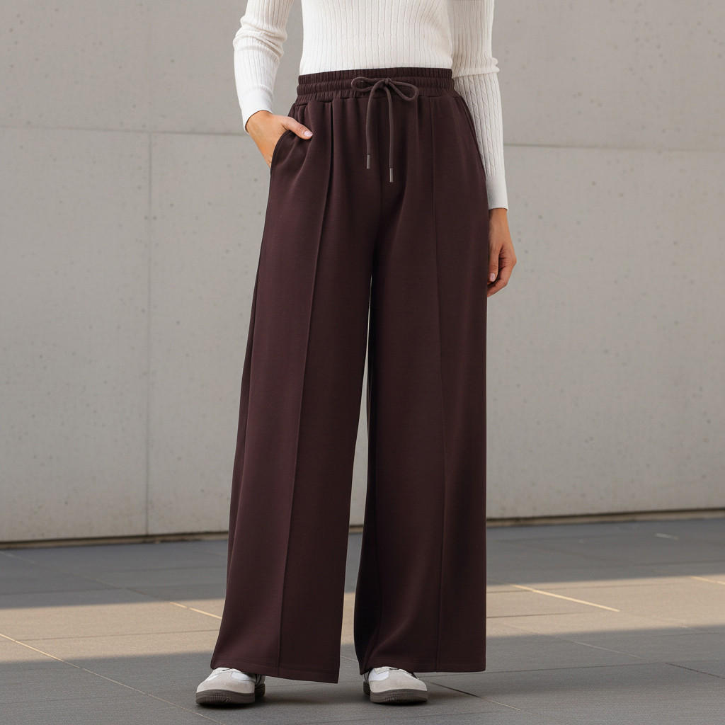 Regular Fit Mid-Rise Pants-women-clothing-bottoms-trousers-image-1