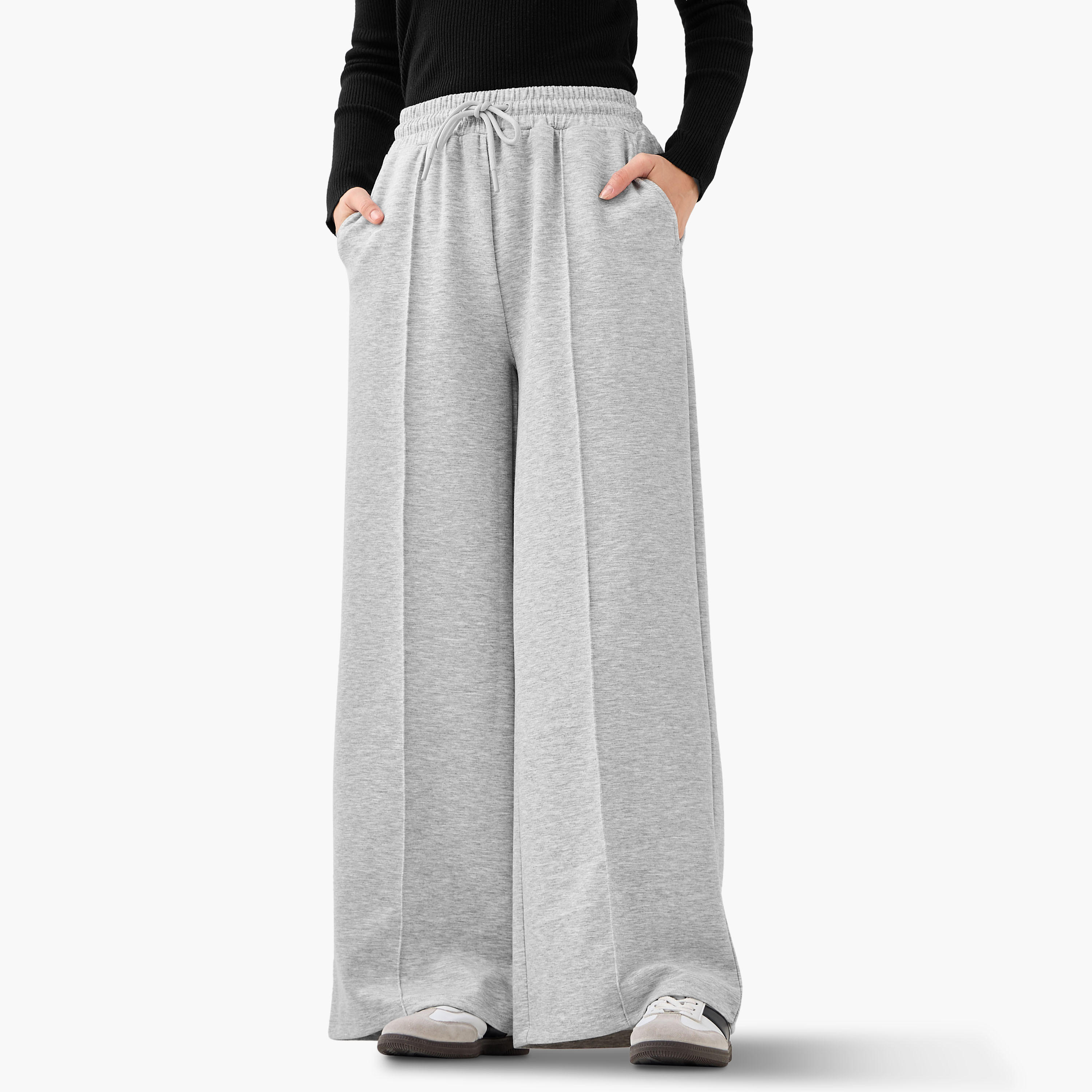 Regular Fit Mid-Rise Pants-women-clothing-bottoms-trousers-image-1