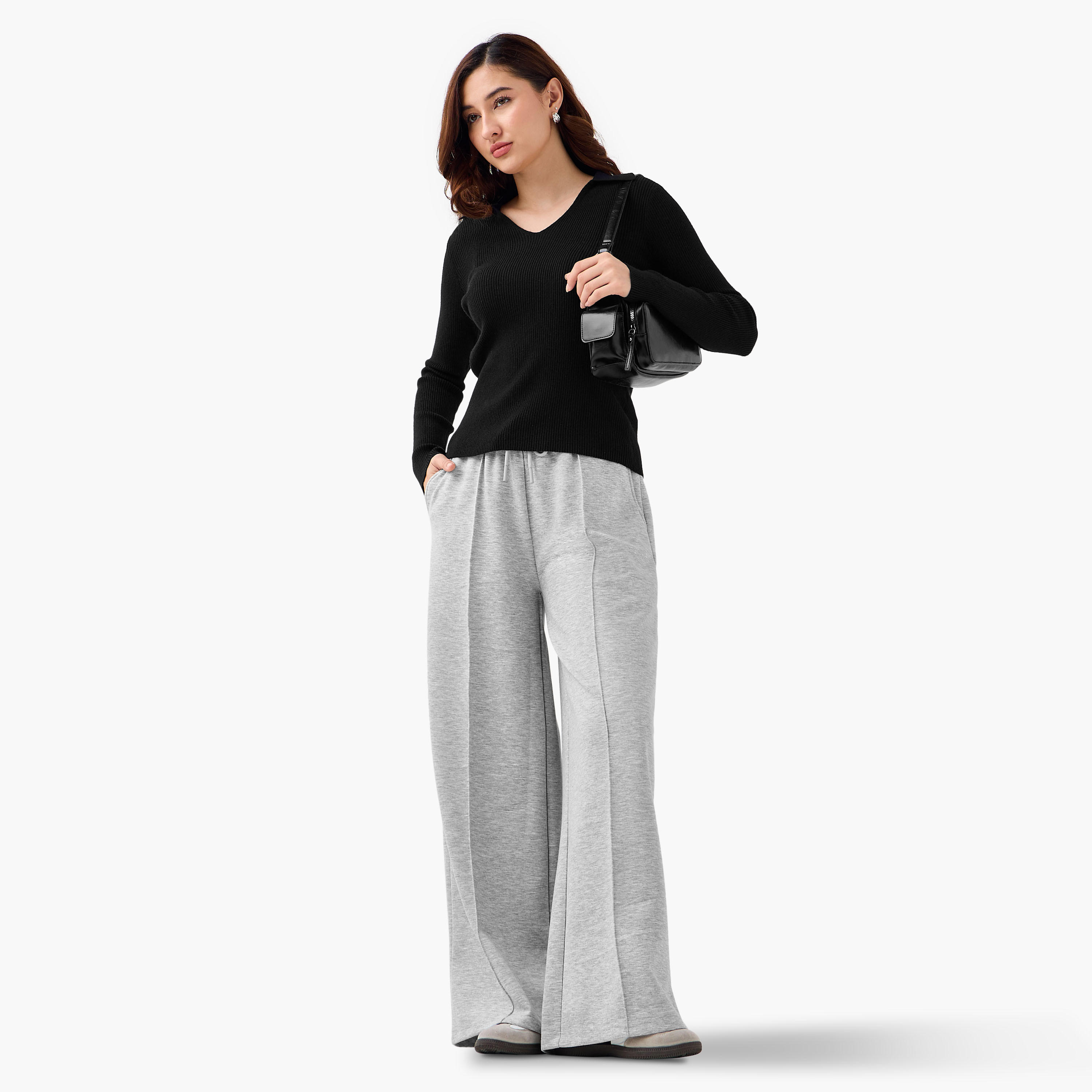 Regular Fit Mid-Rise Pants-women-clothing-bottoms-trousers-image-2