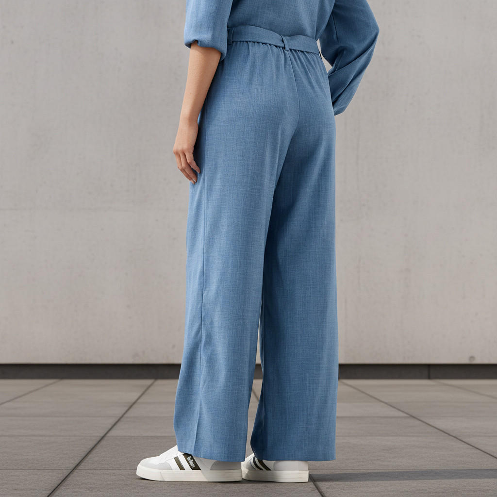 Wide Leg Mid Rise Belted Trousers-women-clothing-bottoms-trousers-image-3