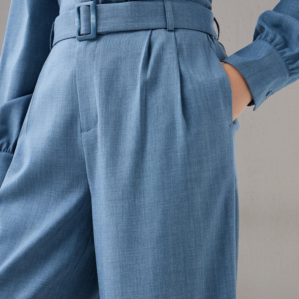 Wide Leg Mid Rise Belted Trousers-women-clothing-bottoms-trousers-image-4