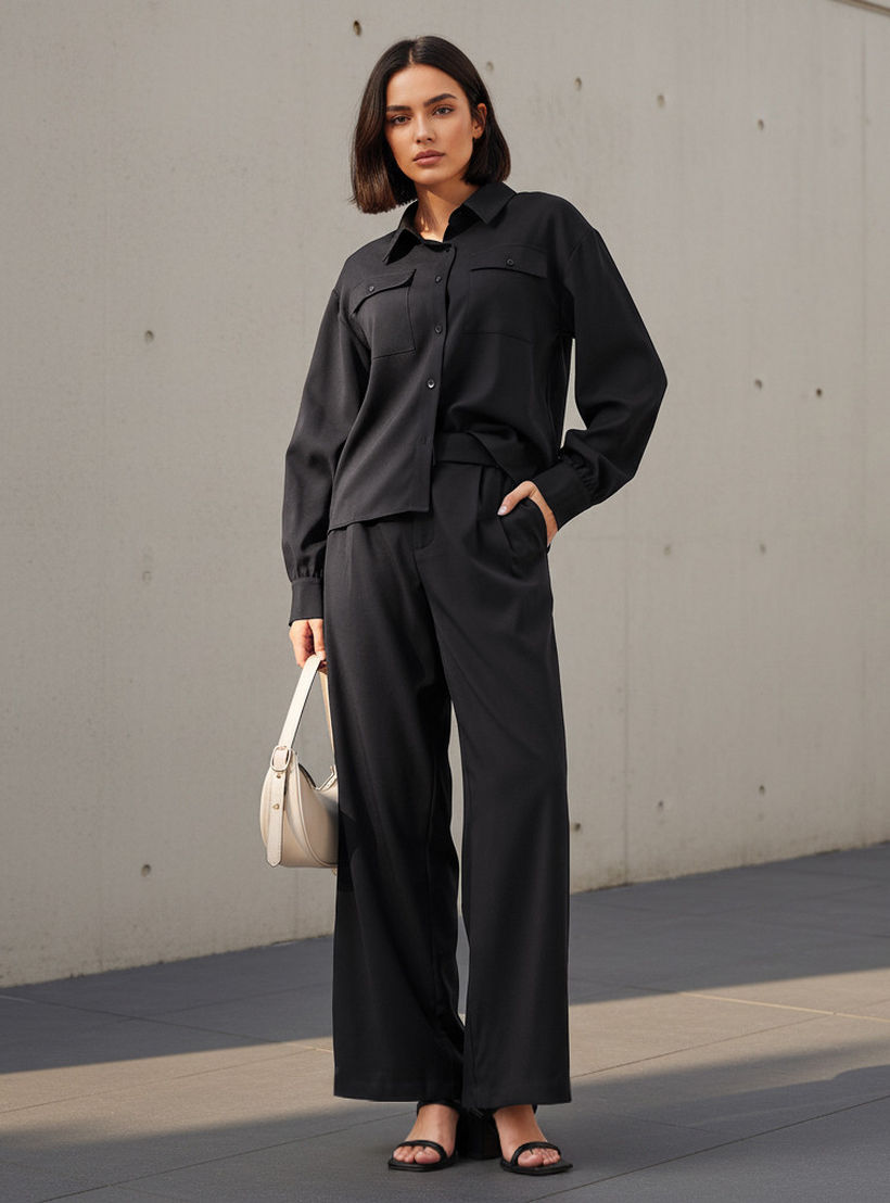 Regular Fit Shirt with Pockets-women-clothing-shirtsandblouses-shirts-image-2