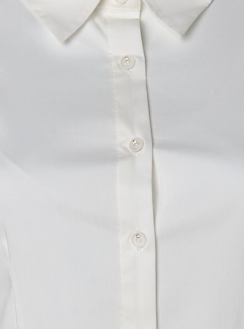 Midi Shirt Dress with Asymmetrical Hem-women-clothing-dresses-image-2
