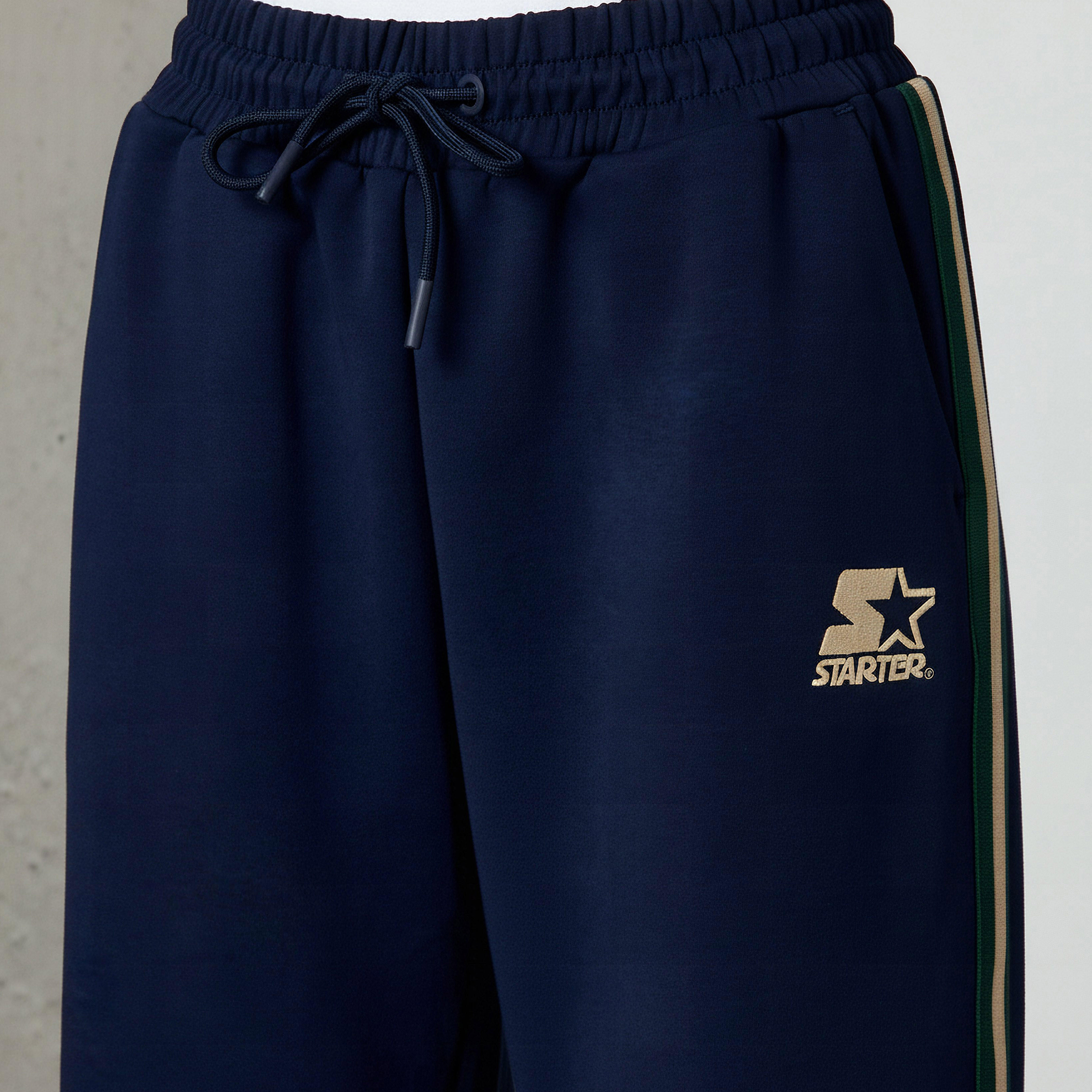 Regular Fit Mid-Rise Track Pants with Side Tape Design-women-clothing-bottoms-joggers-image-4