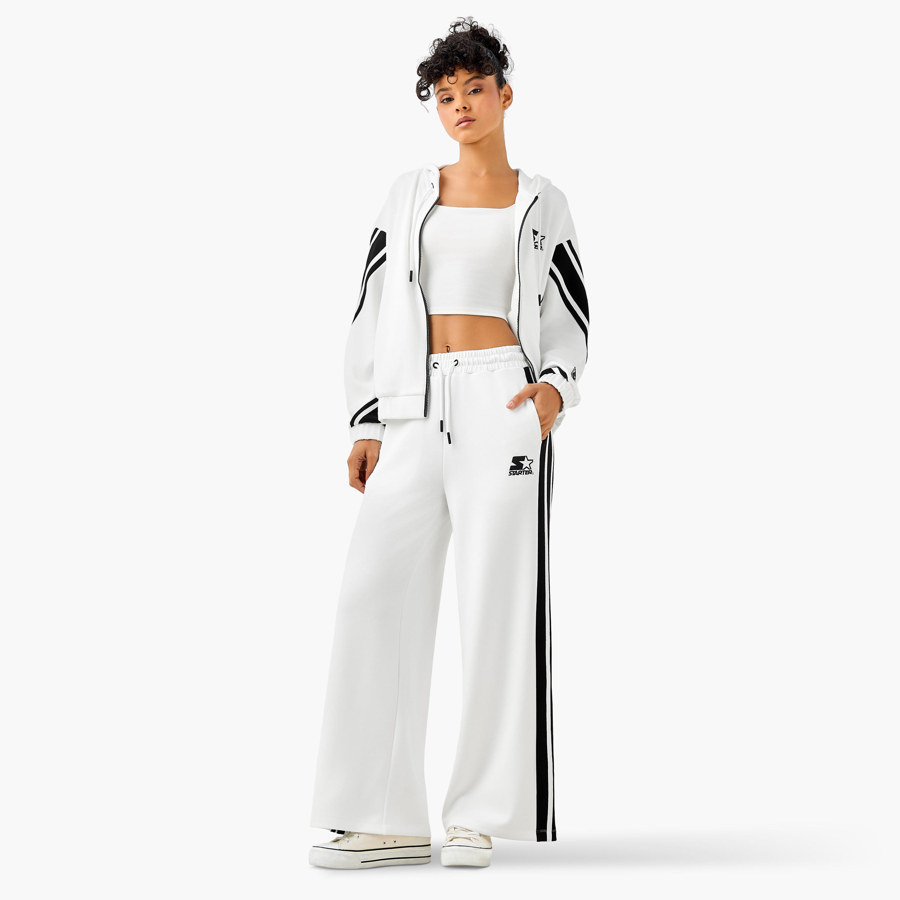 Starter Hooded Jacket with Stripes-women-clothing-coordsets-image-2
