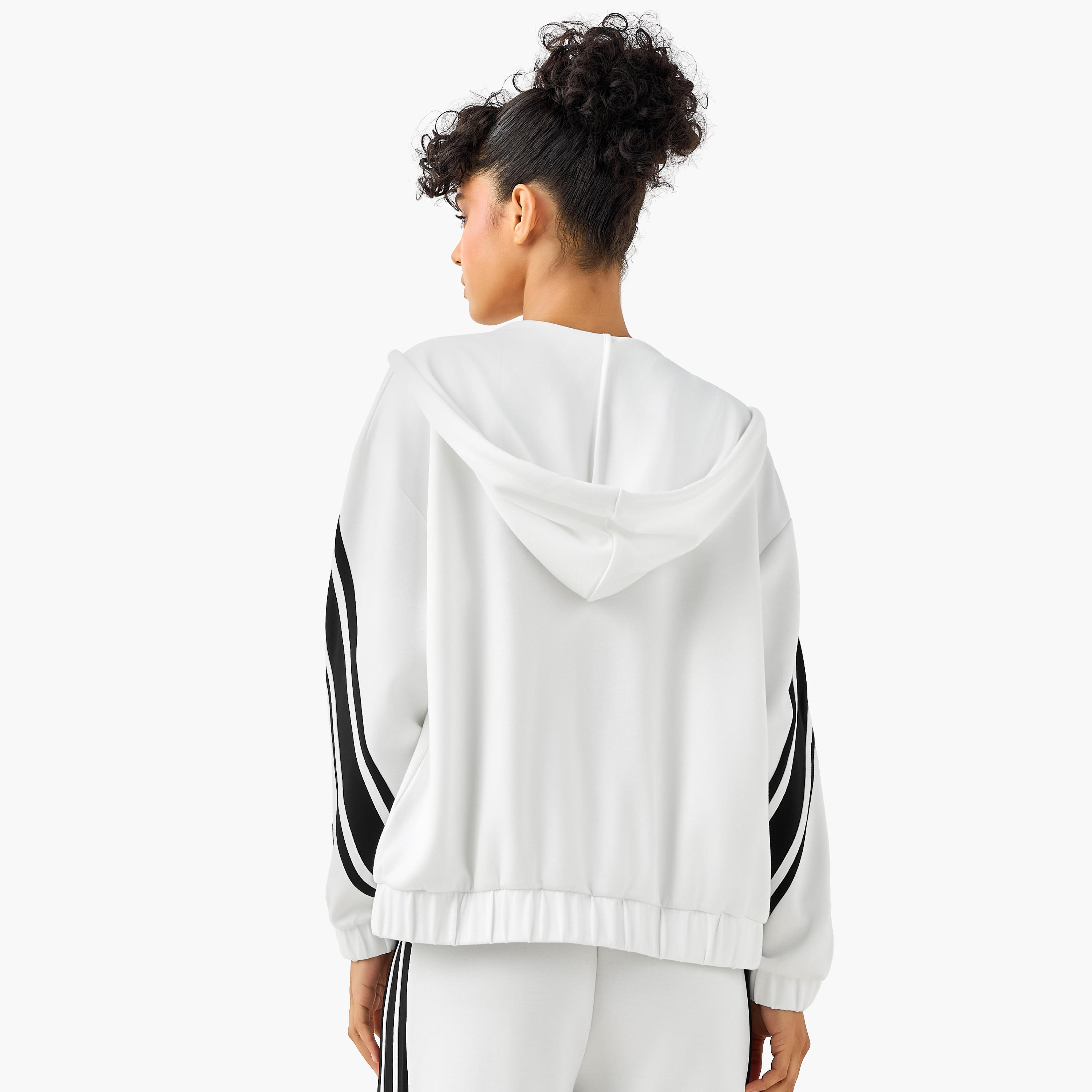 جاكيت بقبعة وخطوط من ستارتر-women-clothing-coordsets-image-3