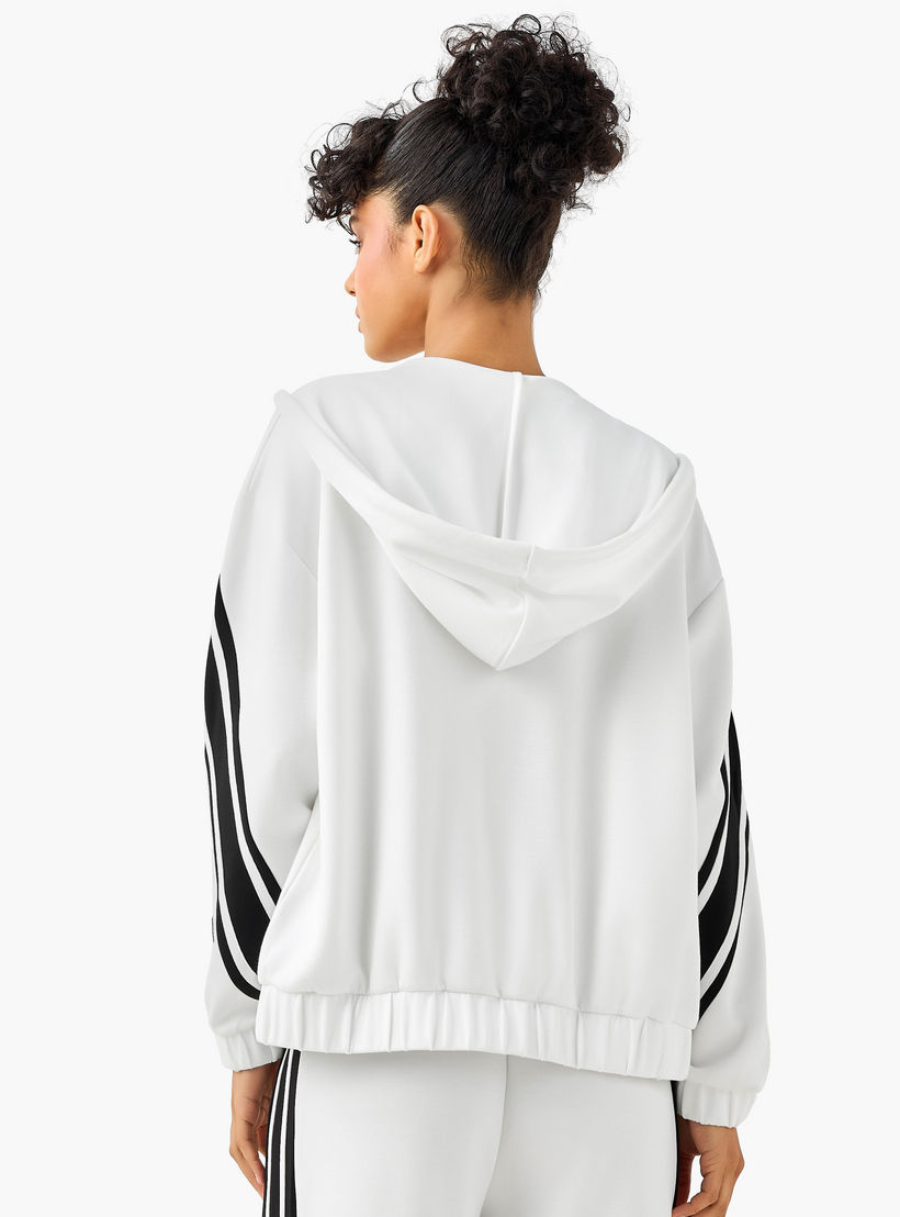 جاكيت بقبعة وخطوط من ستارتر-women-clothing-coordsets-image-3