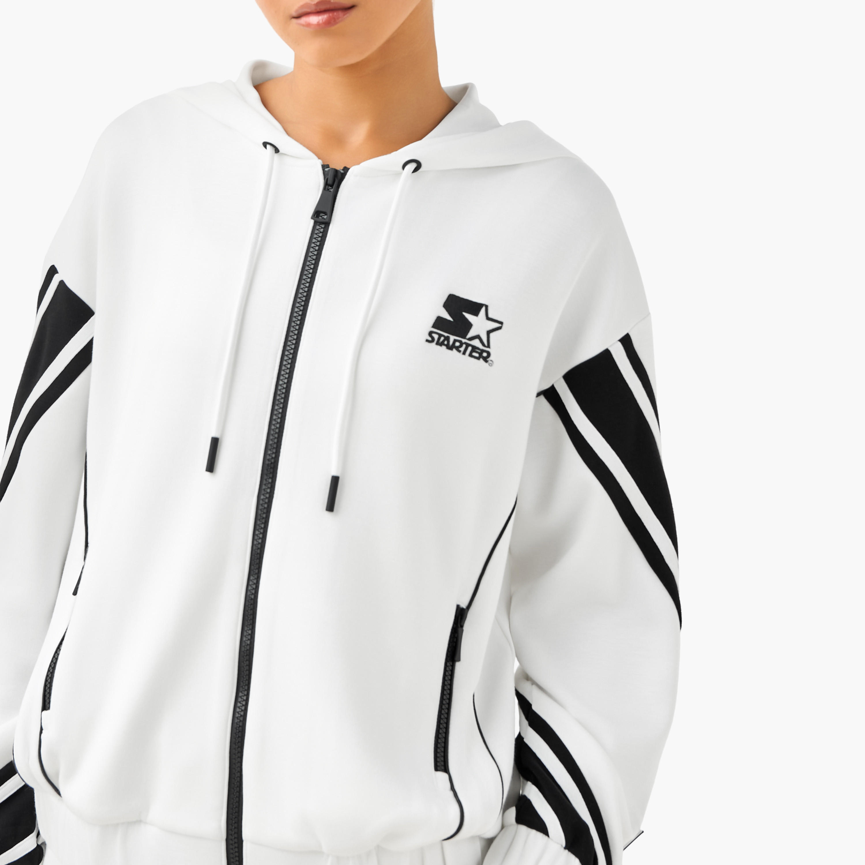 Starter Hooded Jacket with Stripes-women-clothing-coordsets-image-5