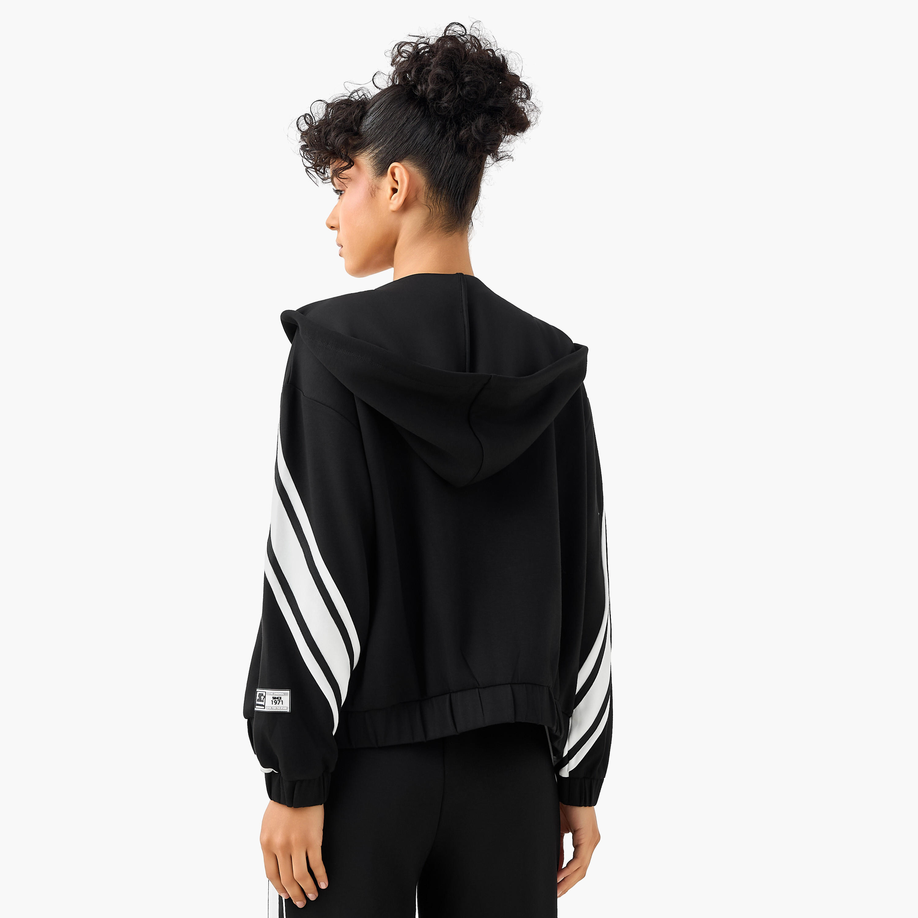 جاكيت بقبعة وخطوط من ستارتر-women-clothing-coordsets-image-3