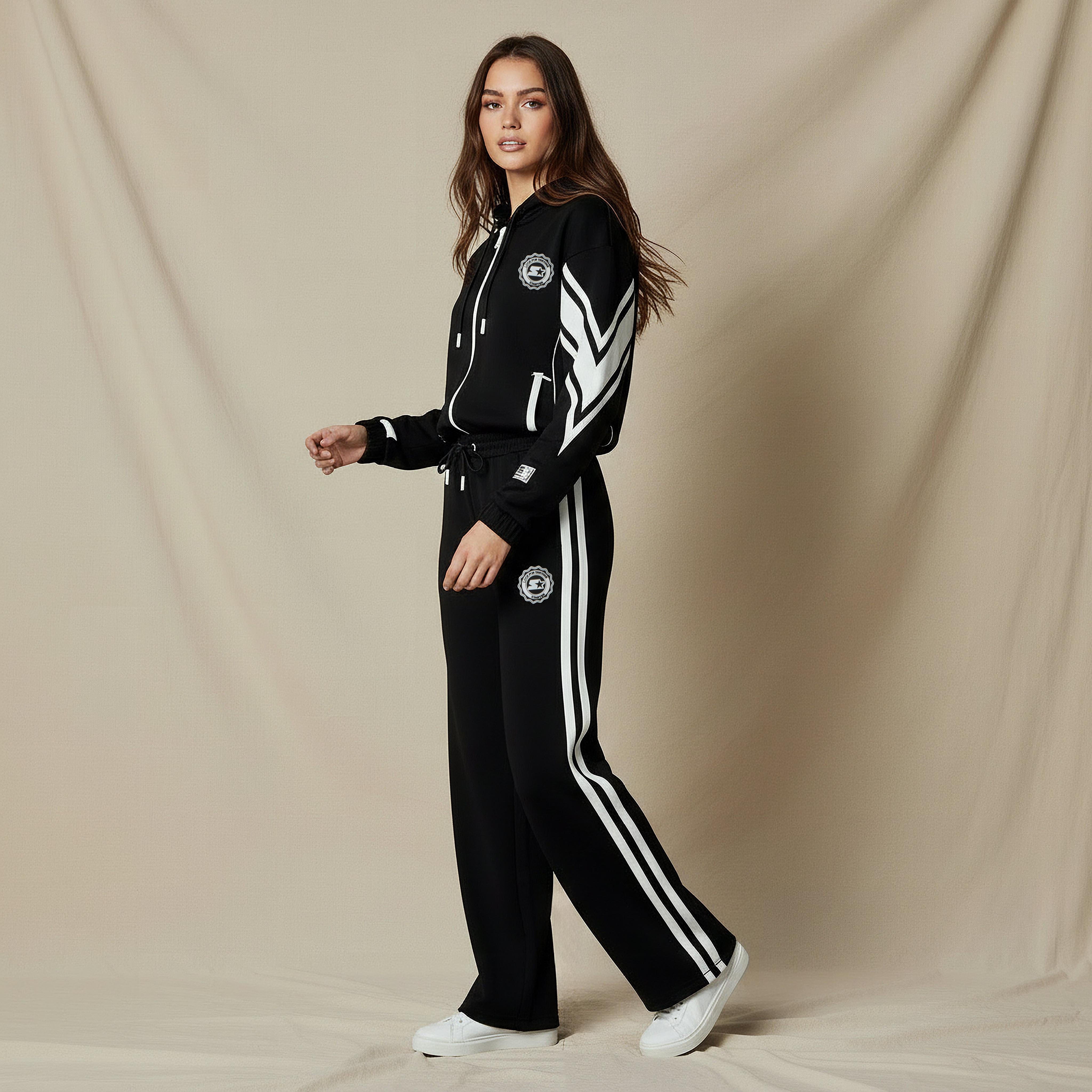 بنطلون رياضي بقصة عادية ورباط شد-women-clothing-bottoms-joggers-image-2