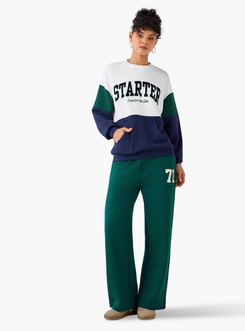 Oversized Sweatshirt with Starter Embroidery-women-winterwear-hoodiesandsweatshirts-sweatshirts-image-2