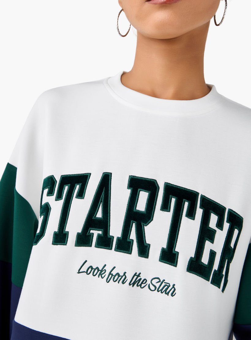 Oversized Sweatshirt with Starter Embroidery-women-winterwear-hoodiesandsweatshirts-sweatshirts-image-5