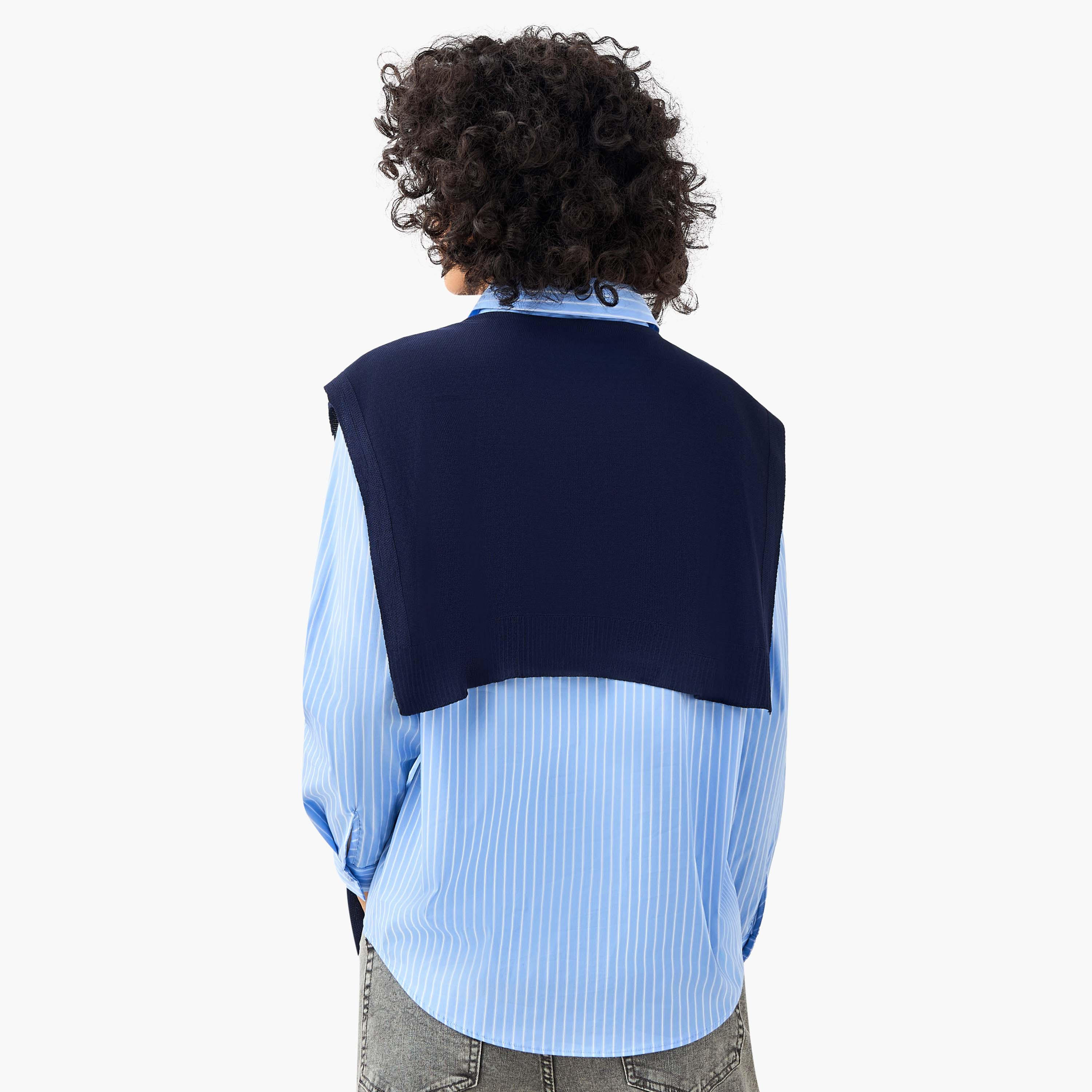 Regular Fit Shirt with Cardigan-women-clothing-shirtsandblouses-shirts-image-3