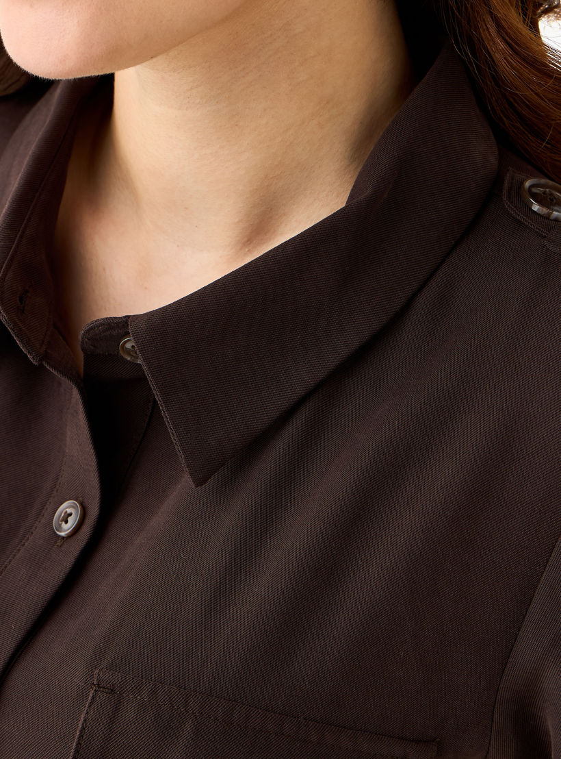 Shirt Midi Dress with Belt-women-clothing-dresses-image-5