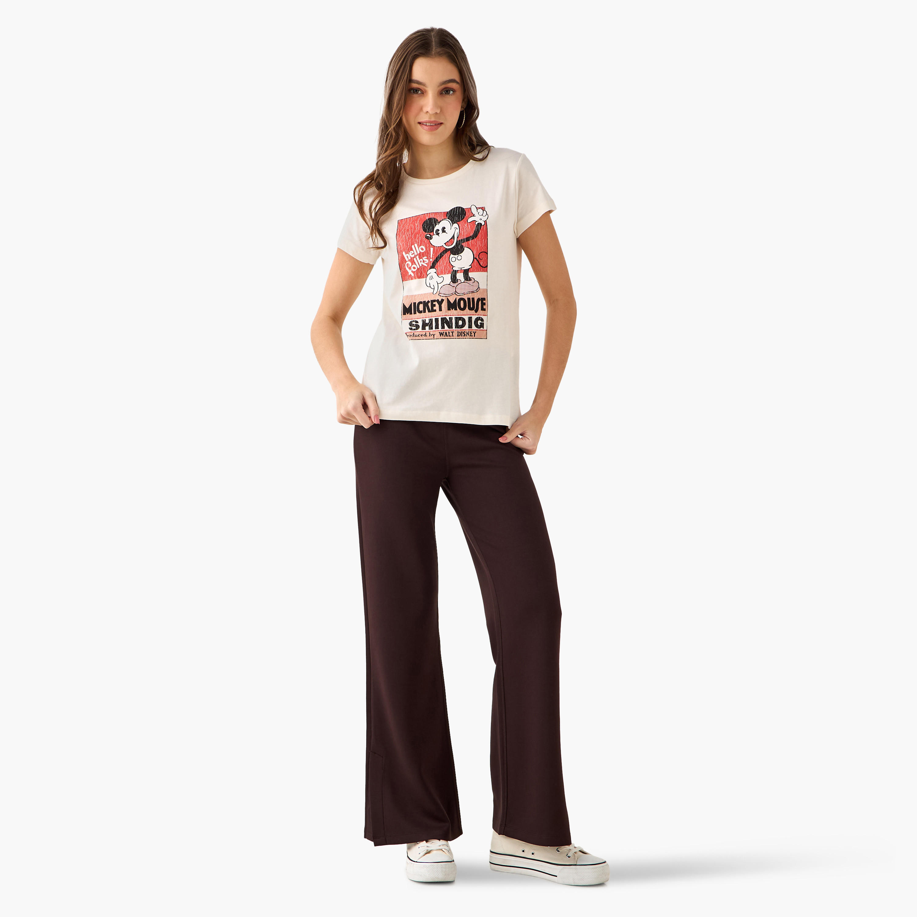 High-Waist Full-Length Flared Pants with Slit Detail-women-clothing-bottoms-leggings-image-3
