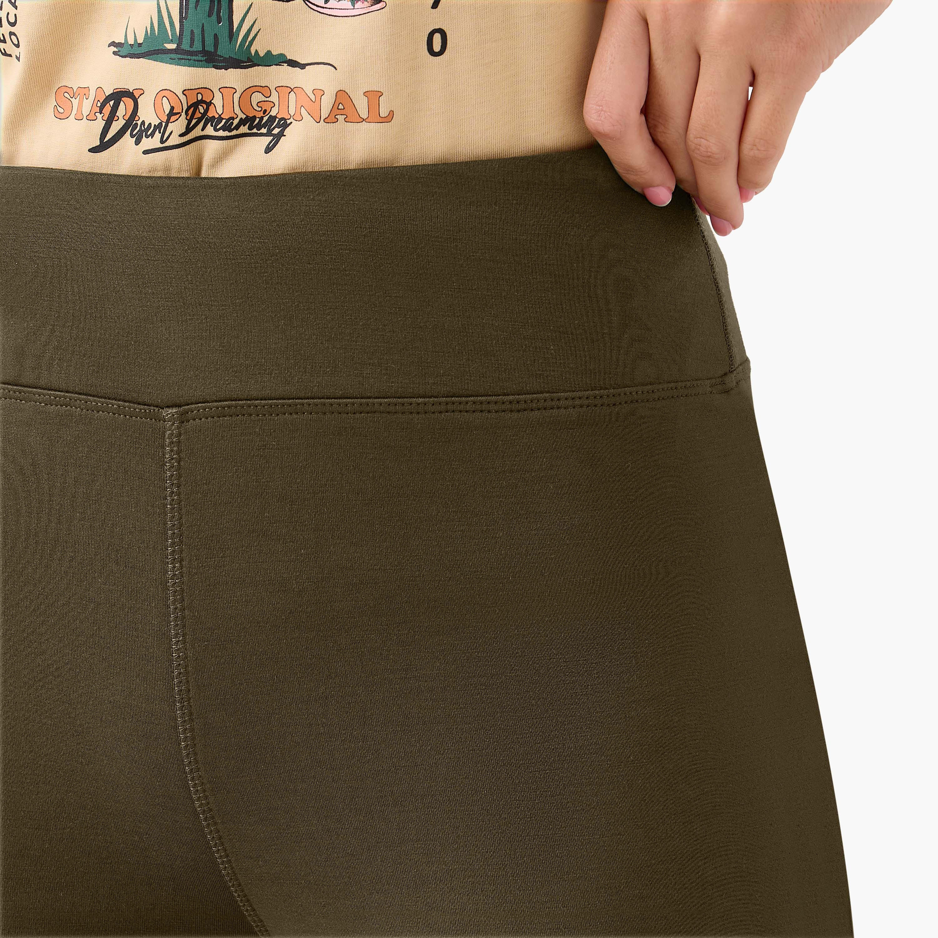 High-Waist Full-Length Flared Pants with Slit Detail-women-clothing-bottoms-leggings-image-5