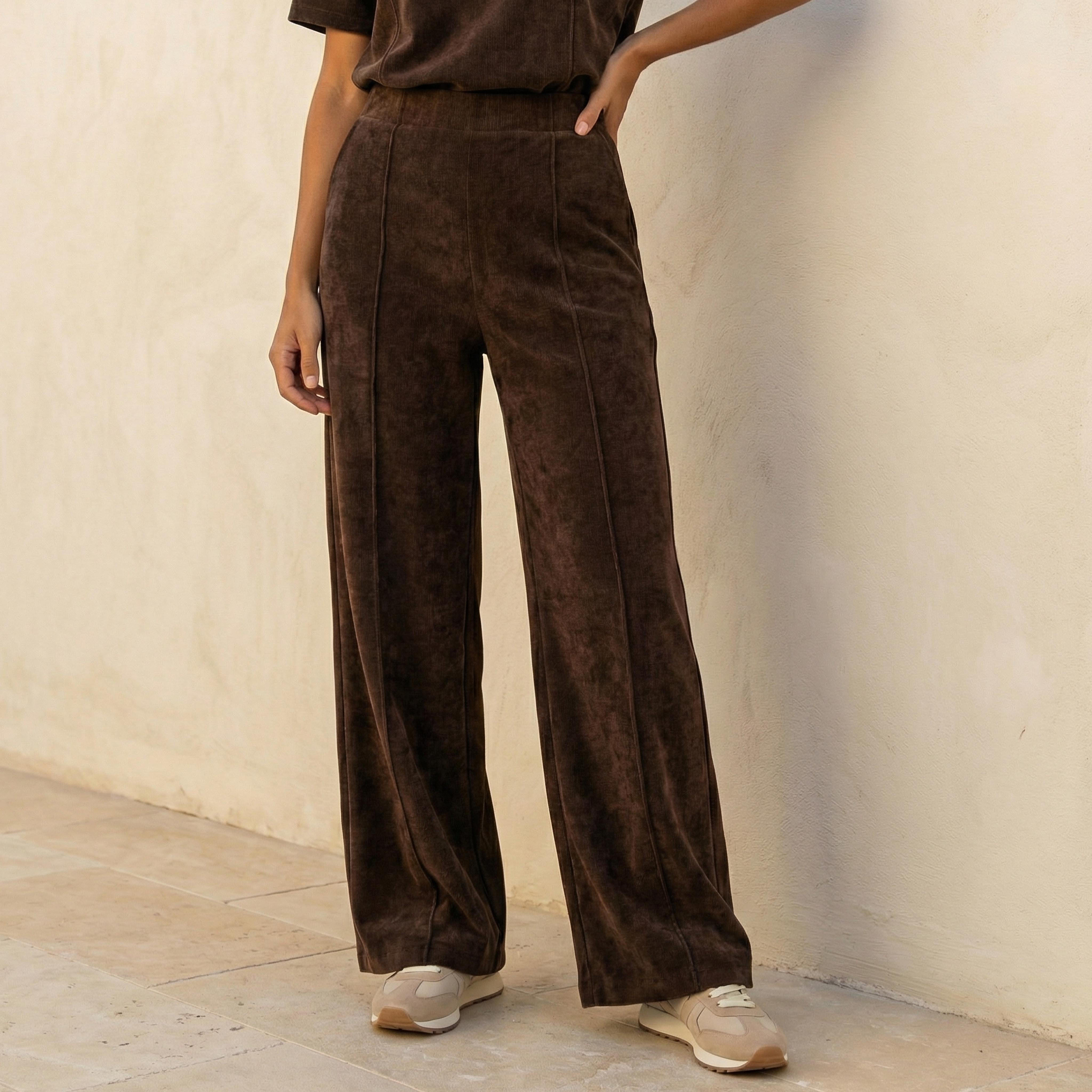 Wide Leg Mid-Rise Joggers Tipping Detail-women-clothing-bottoms-joggers-image-5