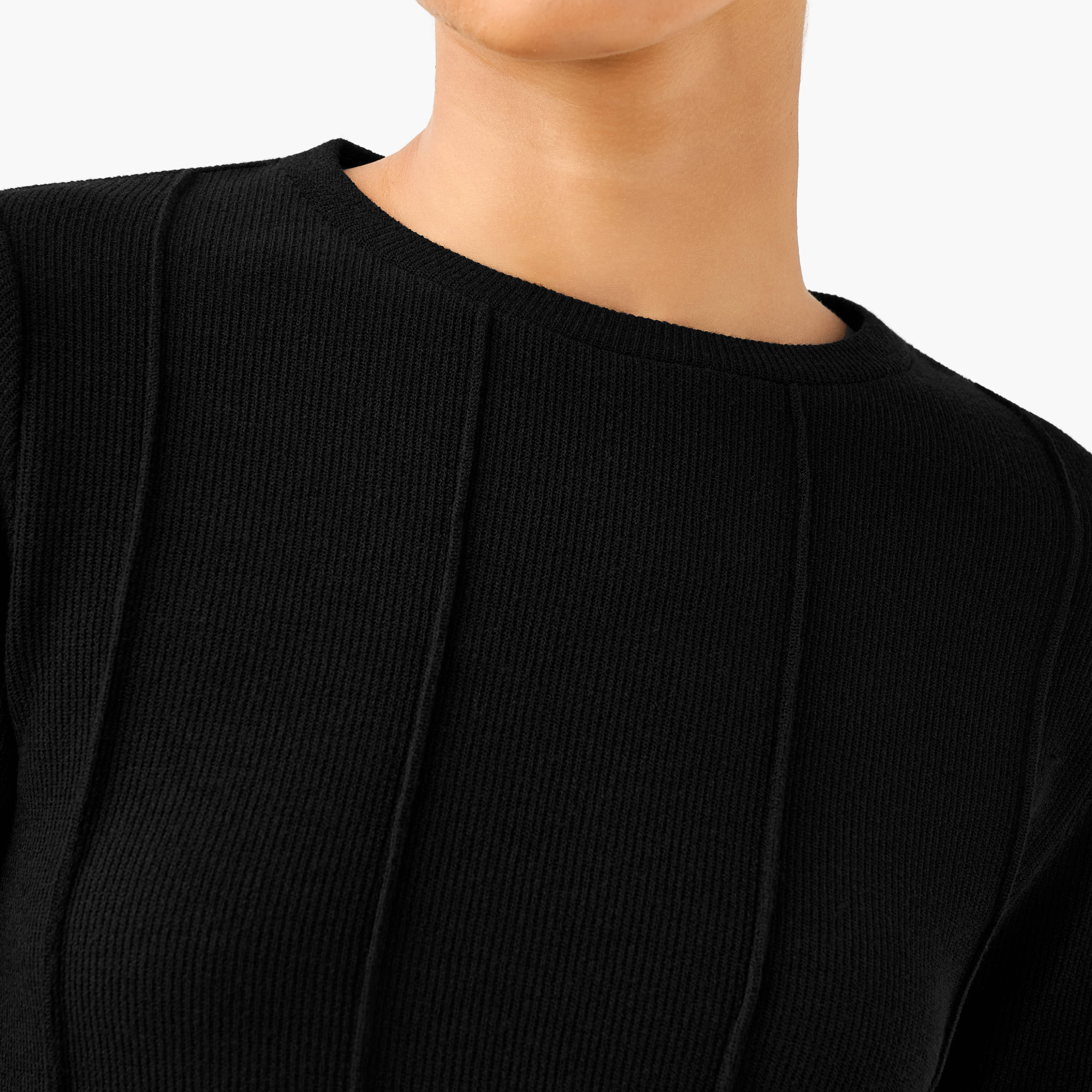 Regular Fit Textured T-shirt-women-clothing-coordsets-image-5