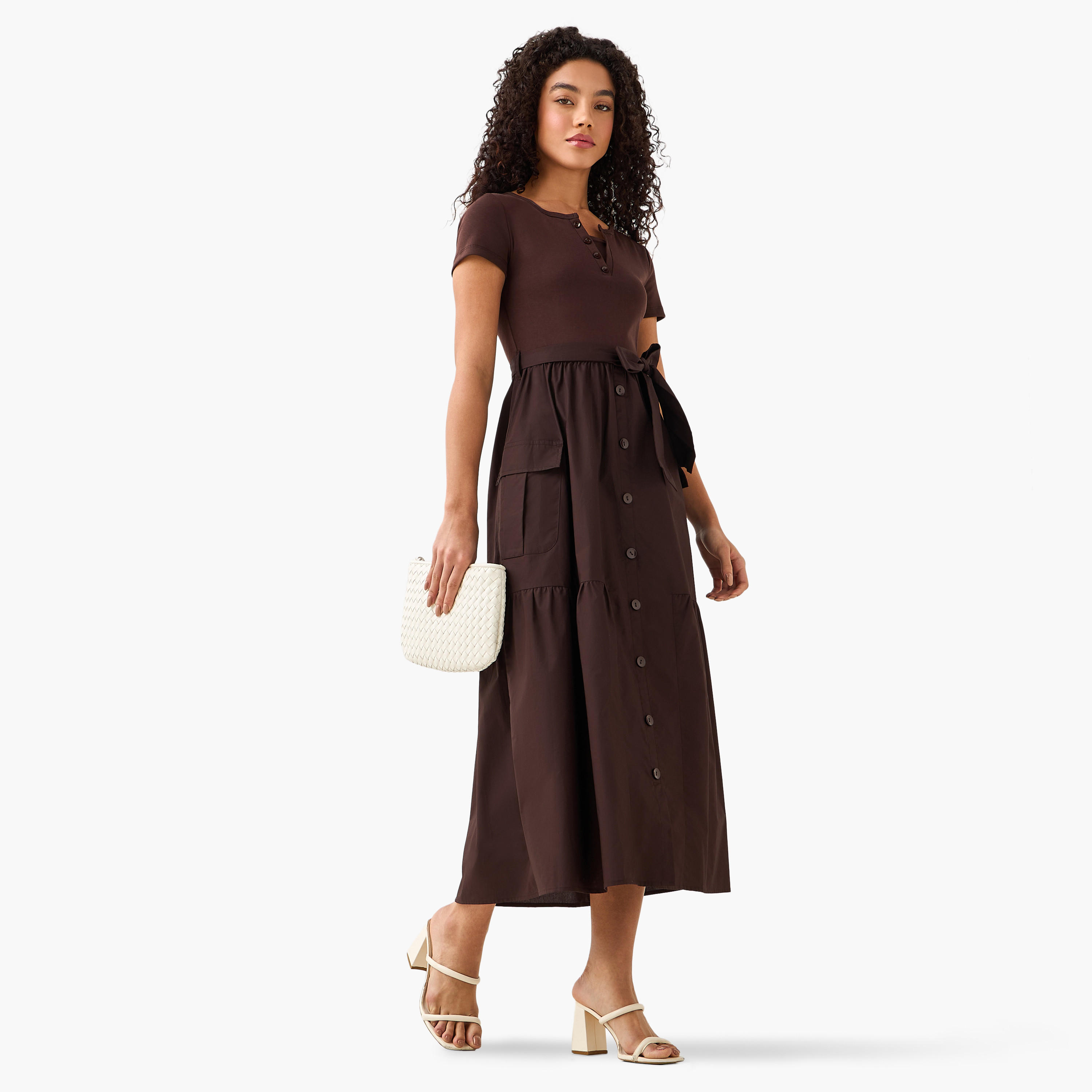 Midi Shirt Dress with Tie-Up Belt-women-clothing-dresses-image-3