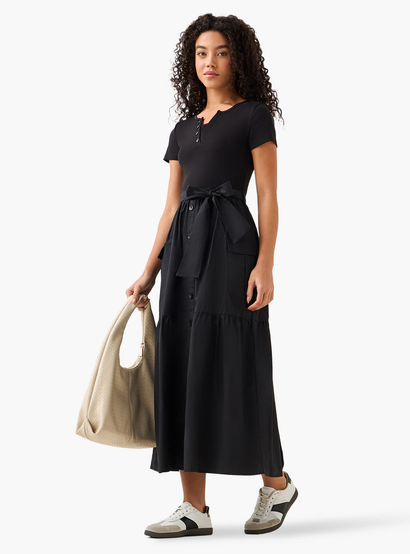Midi Shirt Dress with Tie-Up Belt-women-clothing-dresses-image-3