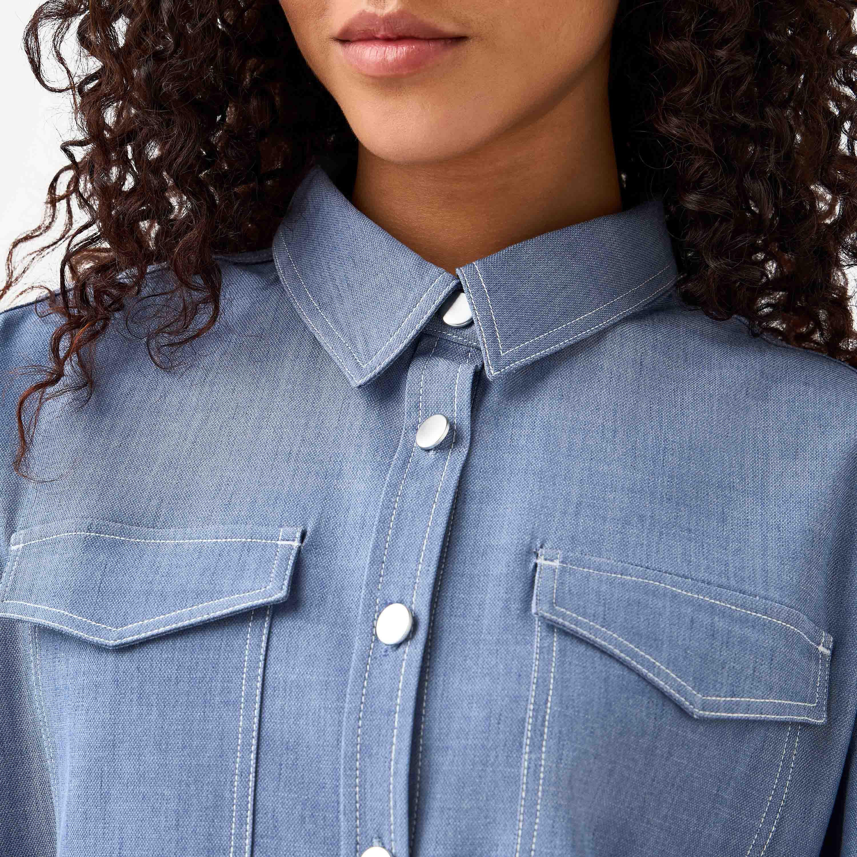 قميص عملي بجيوب على الصدر-women-clothing-shirtsandblouses-shirts-image-2
