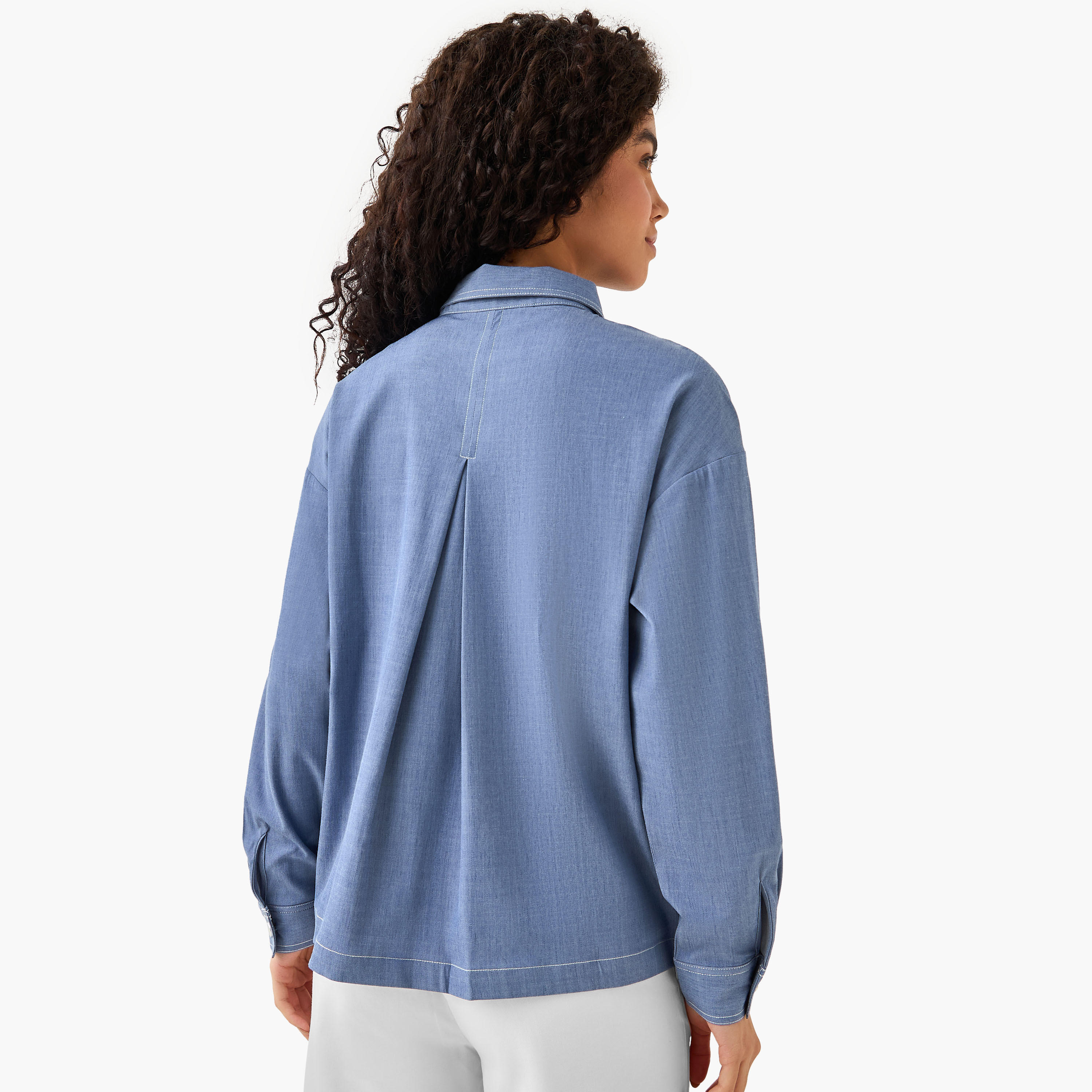قميص عملي بجيوب على الصدر-women-clothing-shirtsandblouses-shirts-image-7