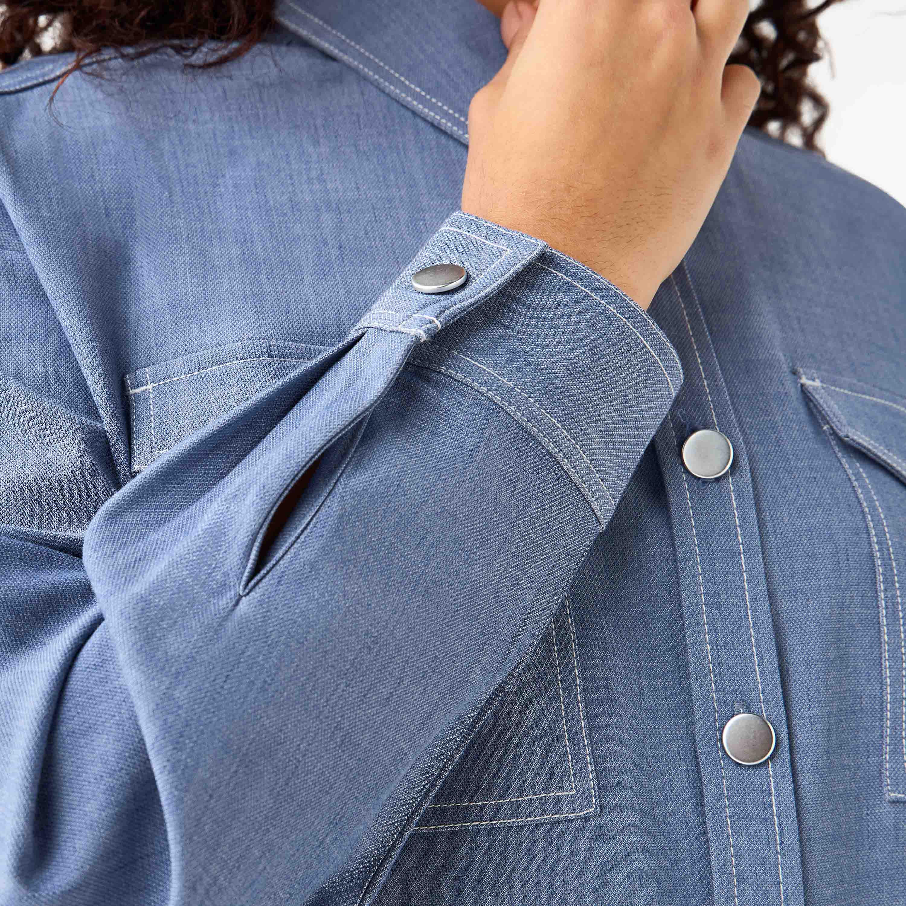 Utility Style Shirt with Chest Pockets-women-clothing-shirtsandblouses-shirts-image-8