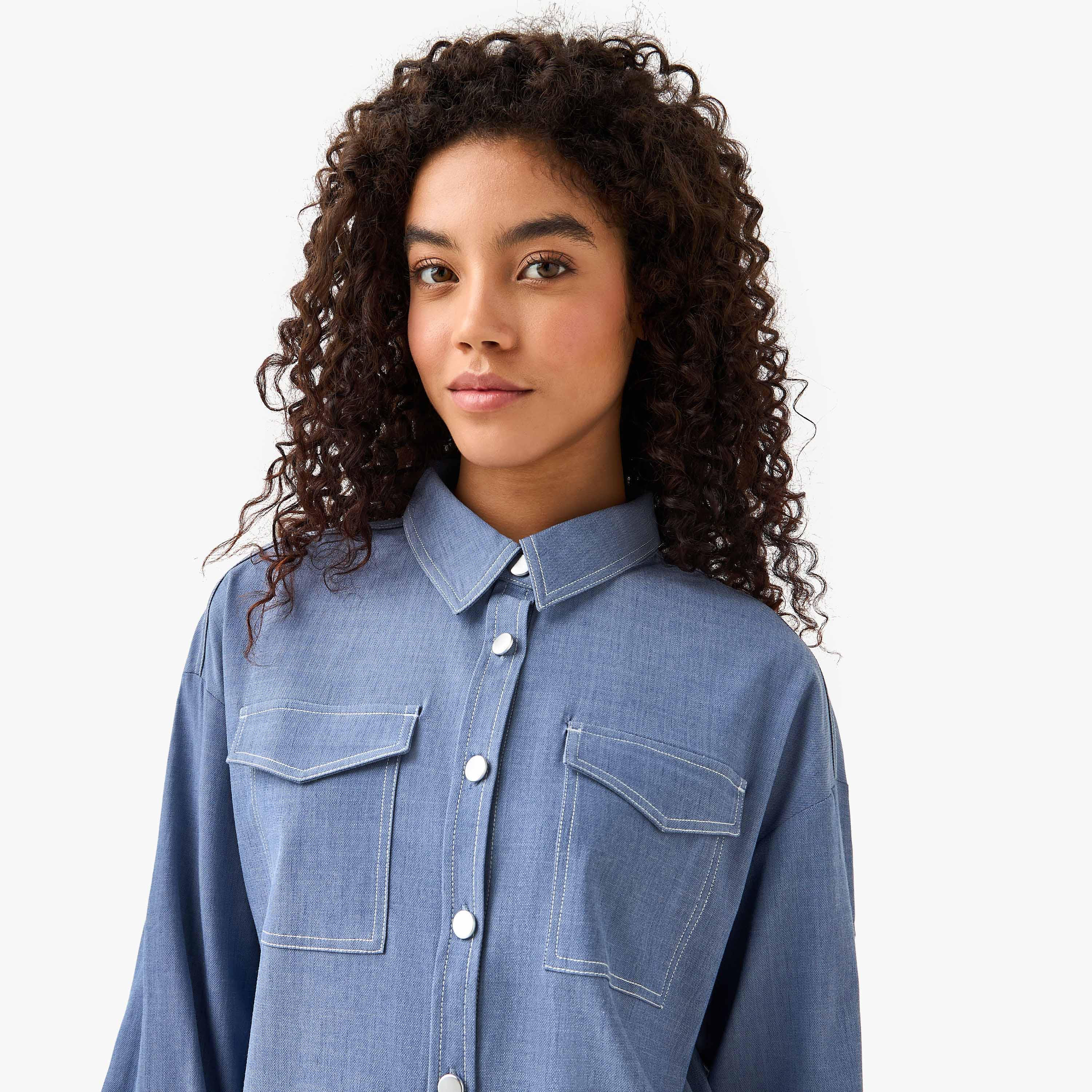 قميص عملي بجيوب على الصدر-women-clothing-shirtsandblouses-shirts-image-9