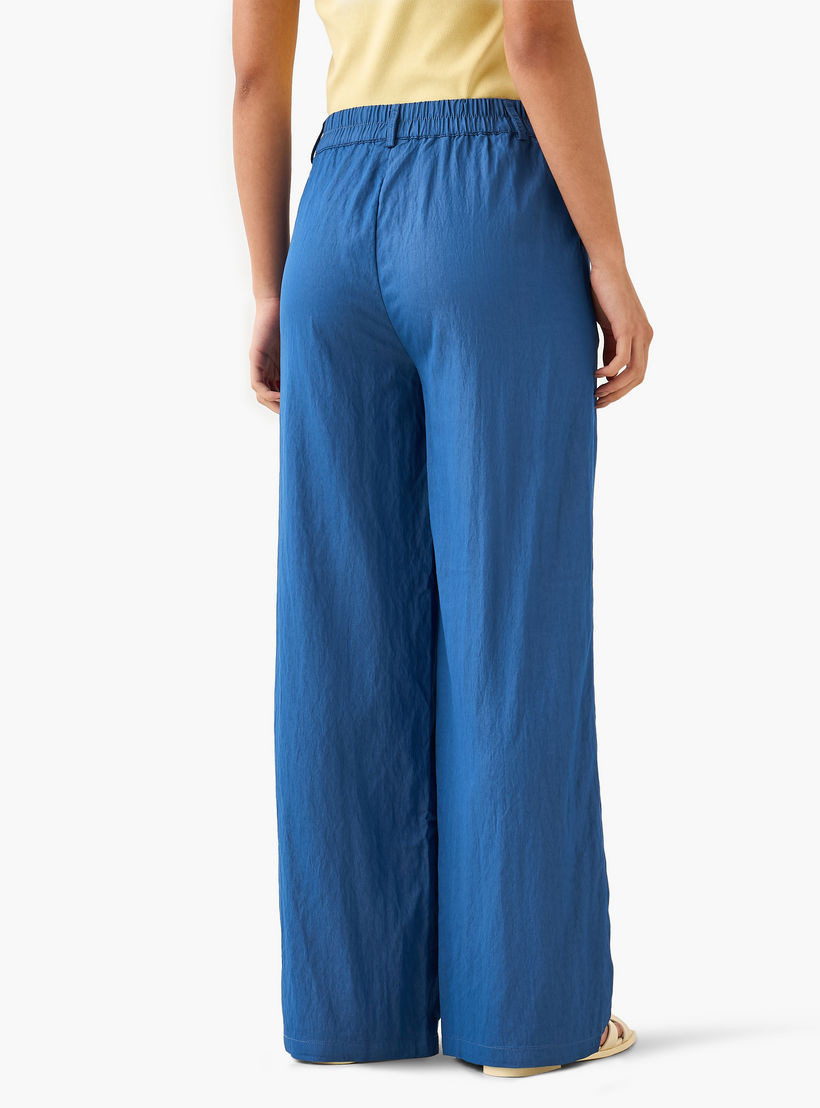 Relaxed Fit Mid-Rise Textured Trousers-women-clothing-coordsets-image-5