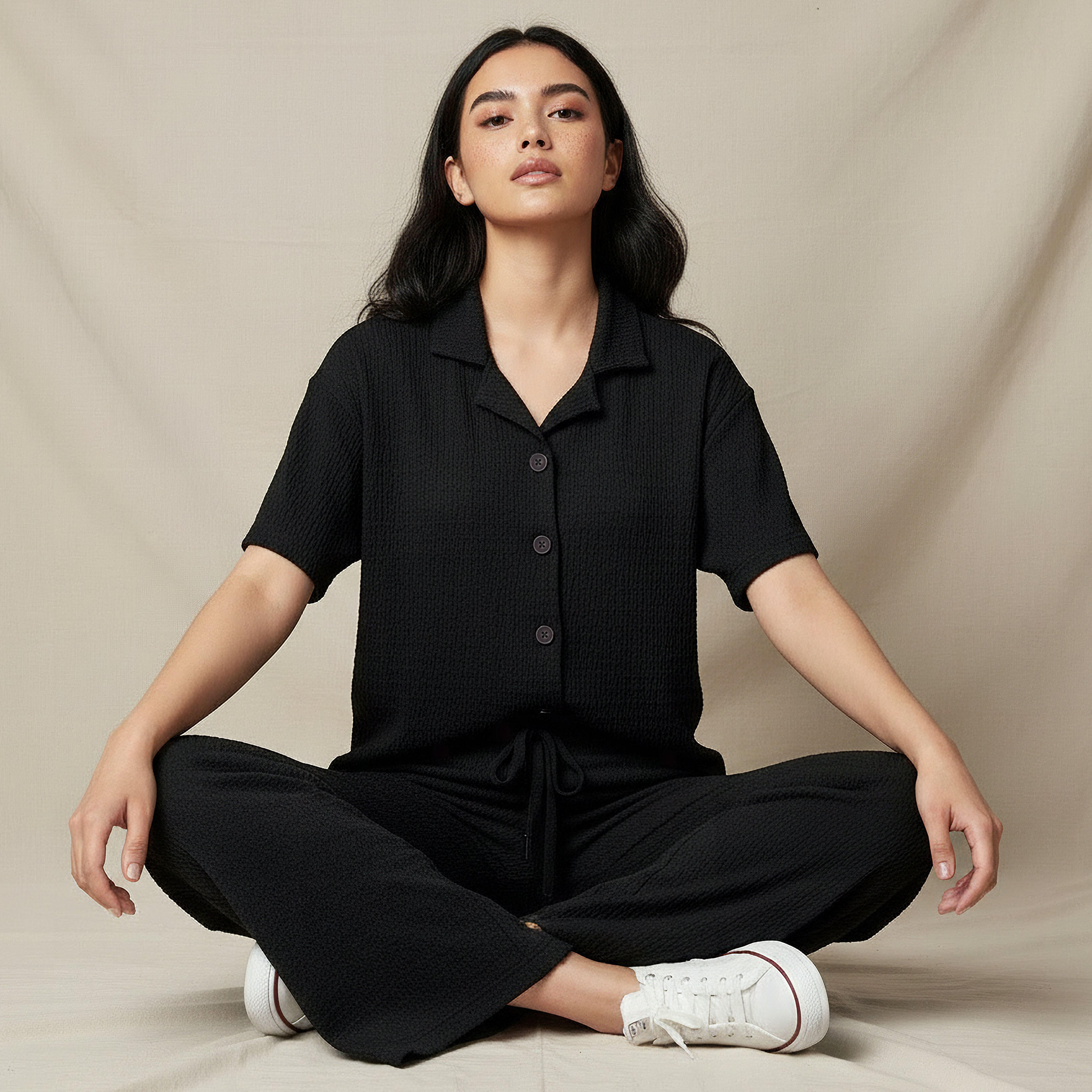 Regular Fit Shirt with Textured Detail-women-clothing-shirtsandblouses-shirts-image-7
