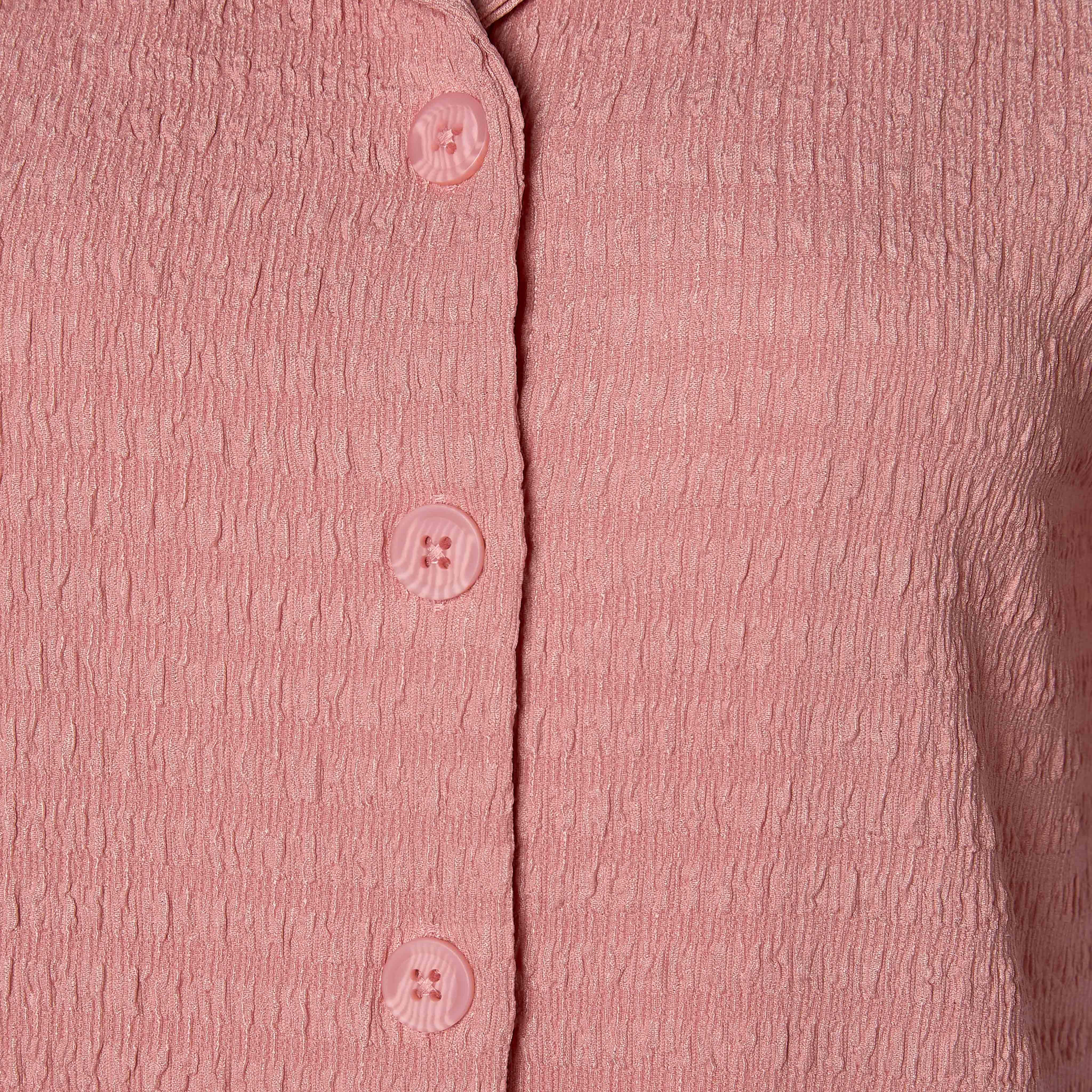 Regular Fit Shirt with Textured Detail-women-clothing-shirtsandblouses-shirts-image-4