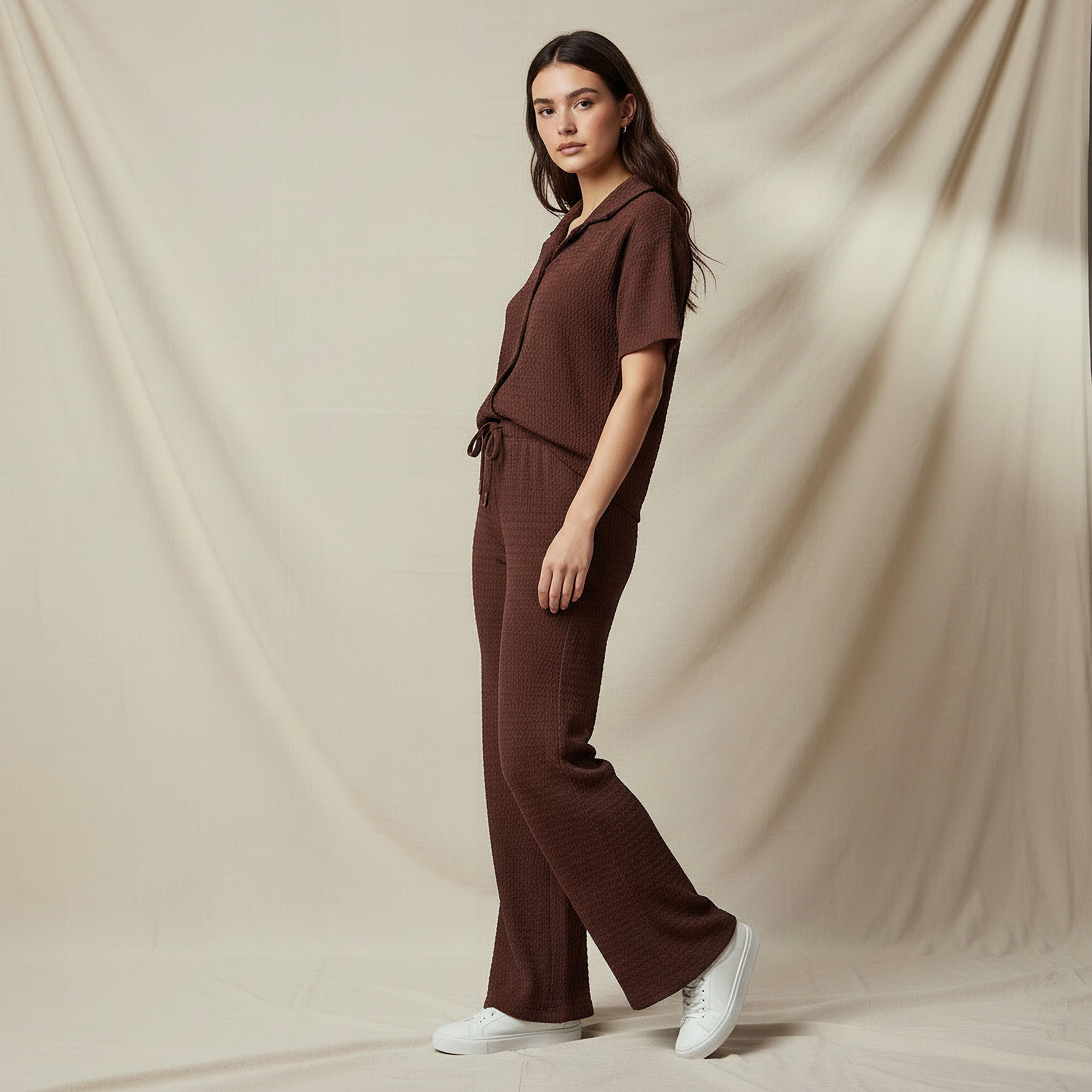 بنطلون واسع الساق بخصر متوسط-women-clothing-coordsets-image-4