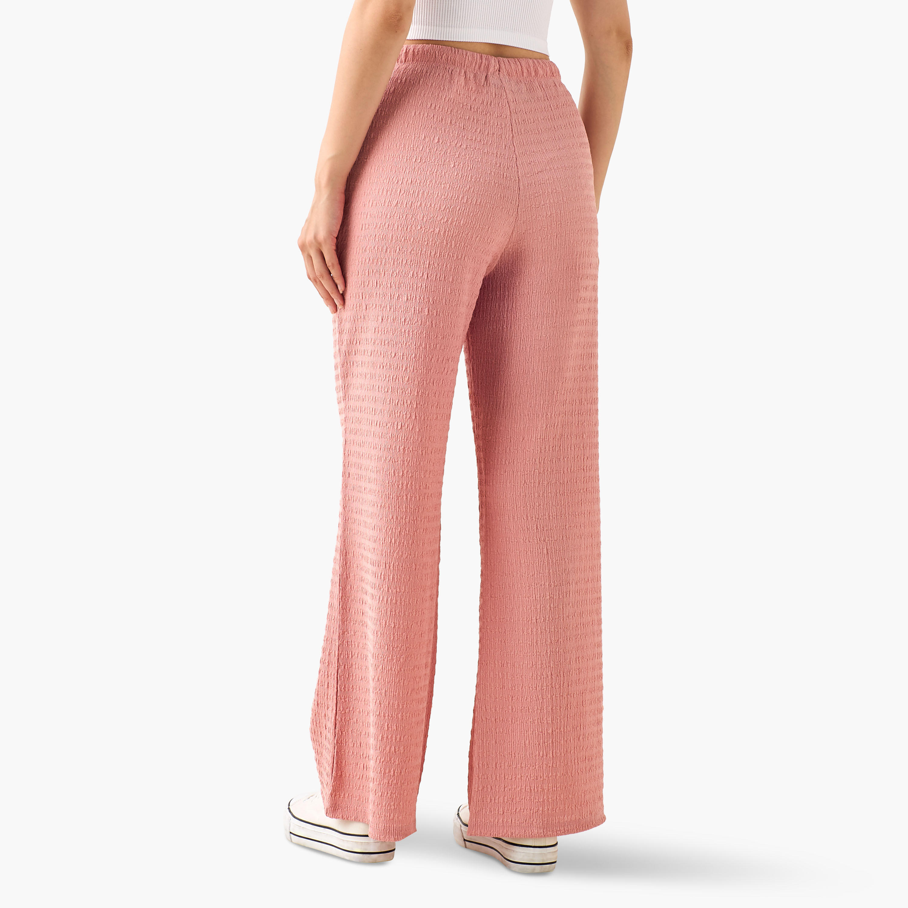 بنطلون واسع الساق بخصر متوسط-women-clothing-coordsets-image-4