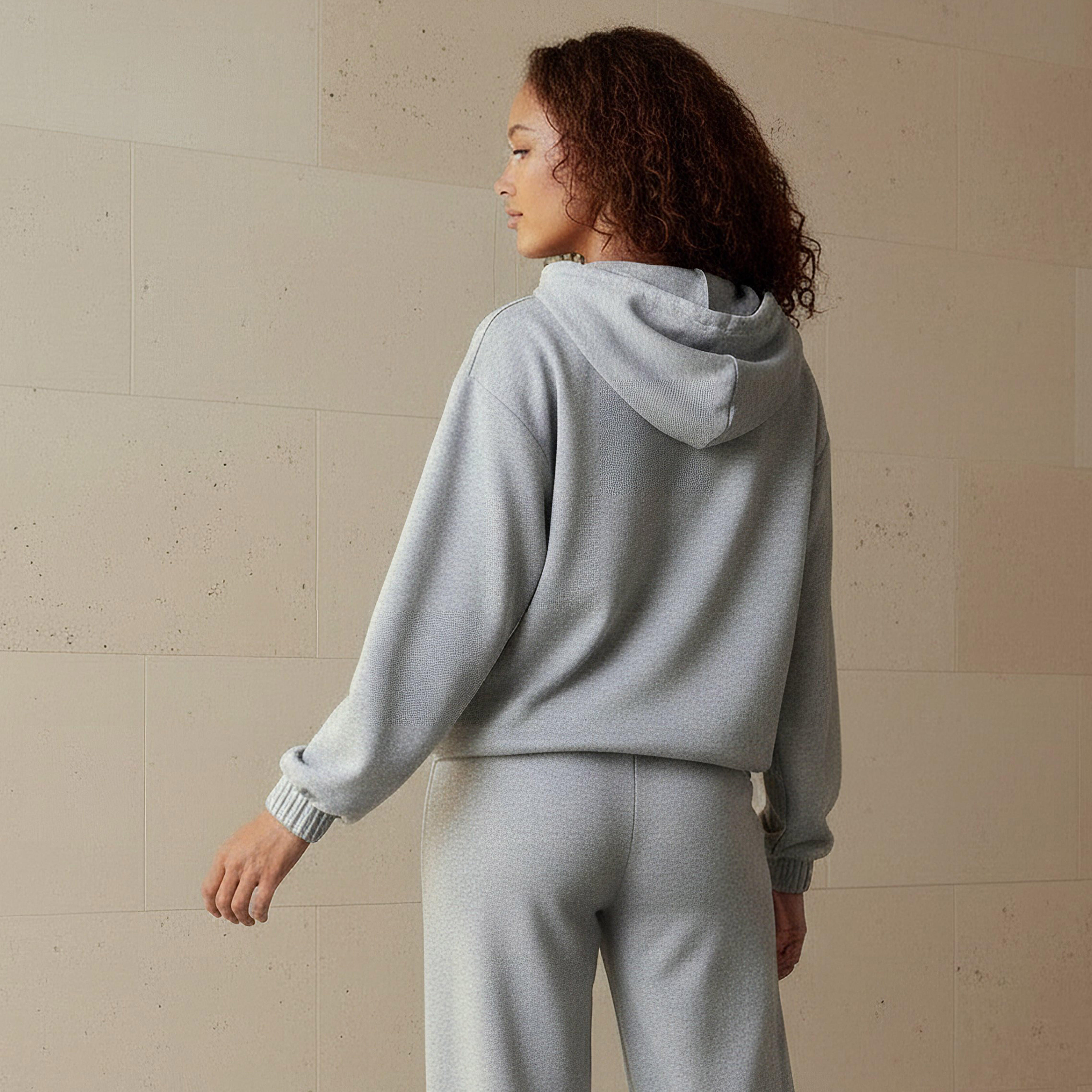Hoodie with Zip Closure-women-clothing-coordsets-image-3