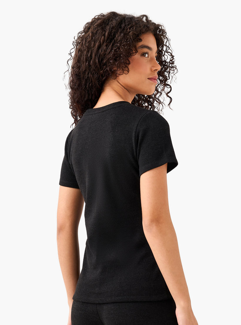 T-shirt with Ruched Accent-women-clothing-tshirts-image-4
