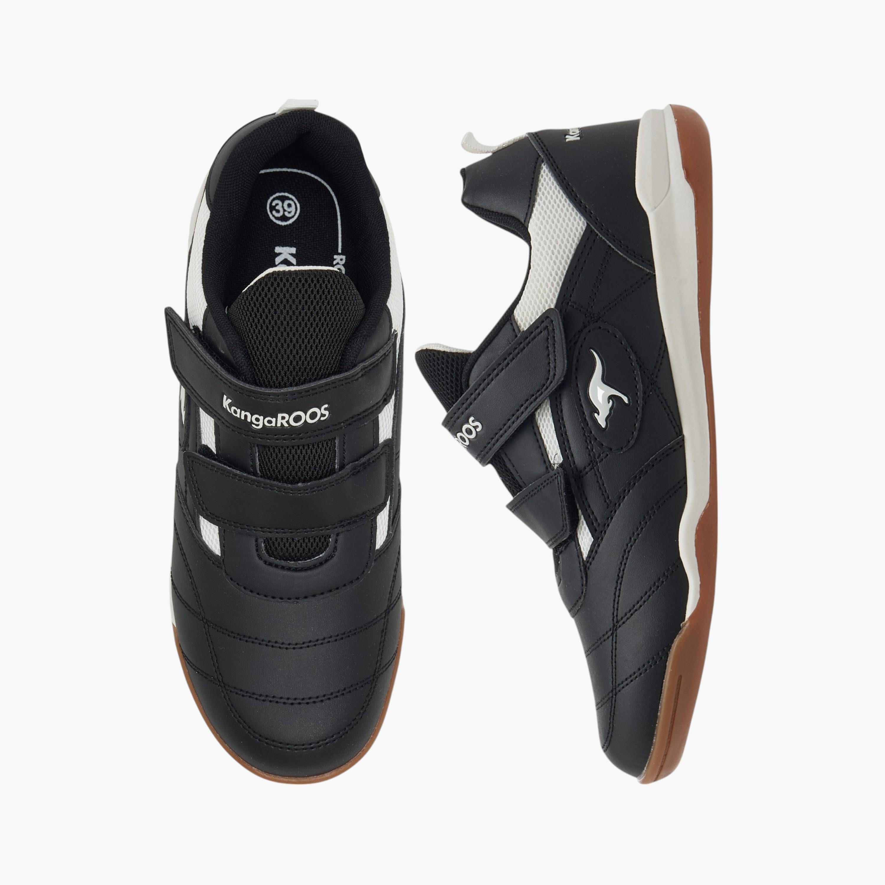 KangaROOS Women's Logo Detail Sneakers with Hook and Loop Closure-women-shoes-sneakers-image-1