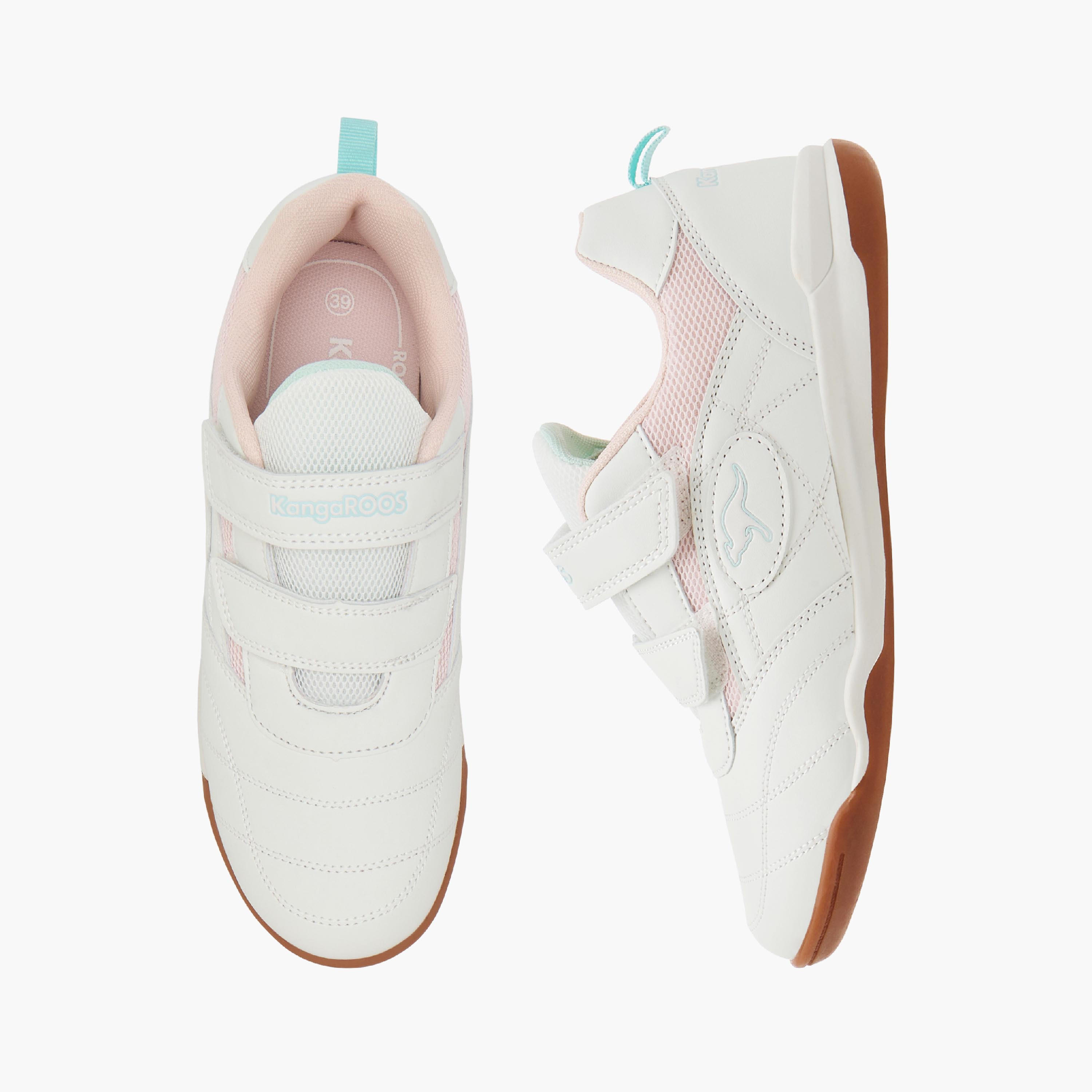 KangaROOS Women's Logo Detail Sneakers with Hook and Loop Closure-women-shoes-sneakers-image-1