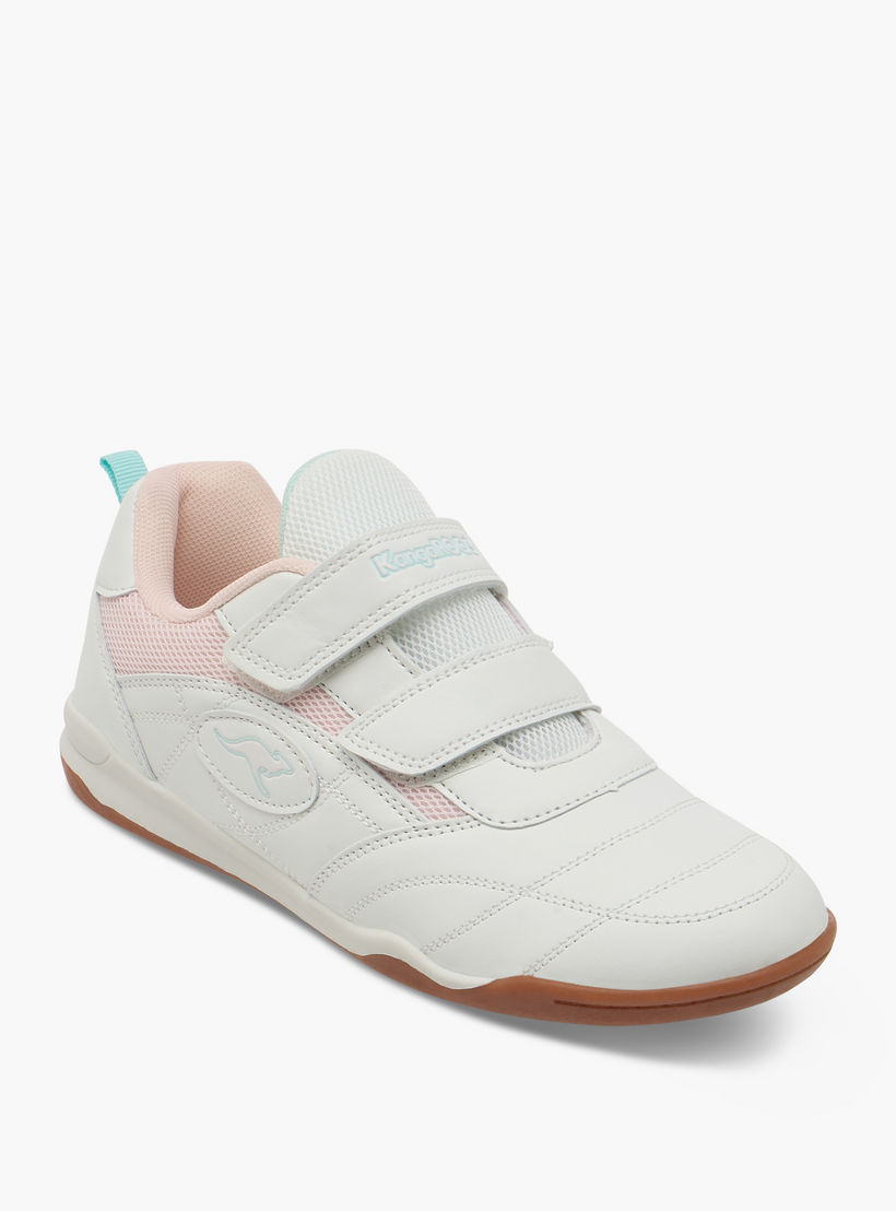 KangaROOS Women's Logo Detail Sneakers with Hook and Loop Closure-women-shoes-sneakers-image-2