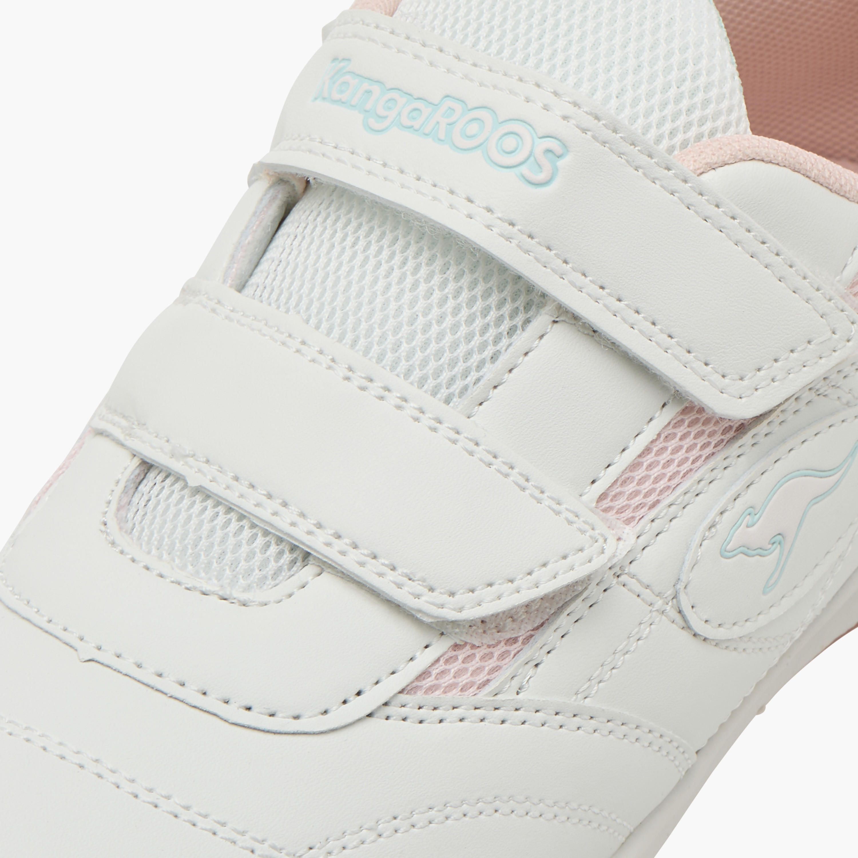 KangaROOS Women's Logo Detail Sneakers with Hook and Loop Closure-women-shoes-sneakers-image-4