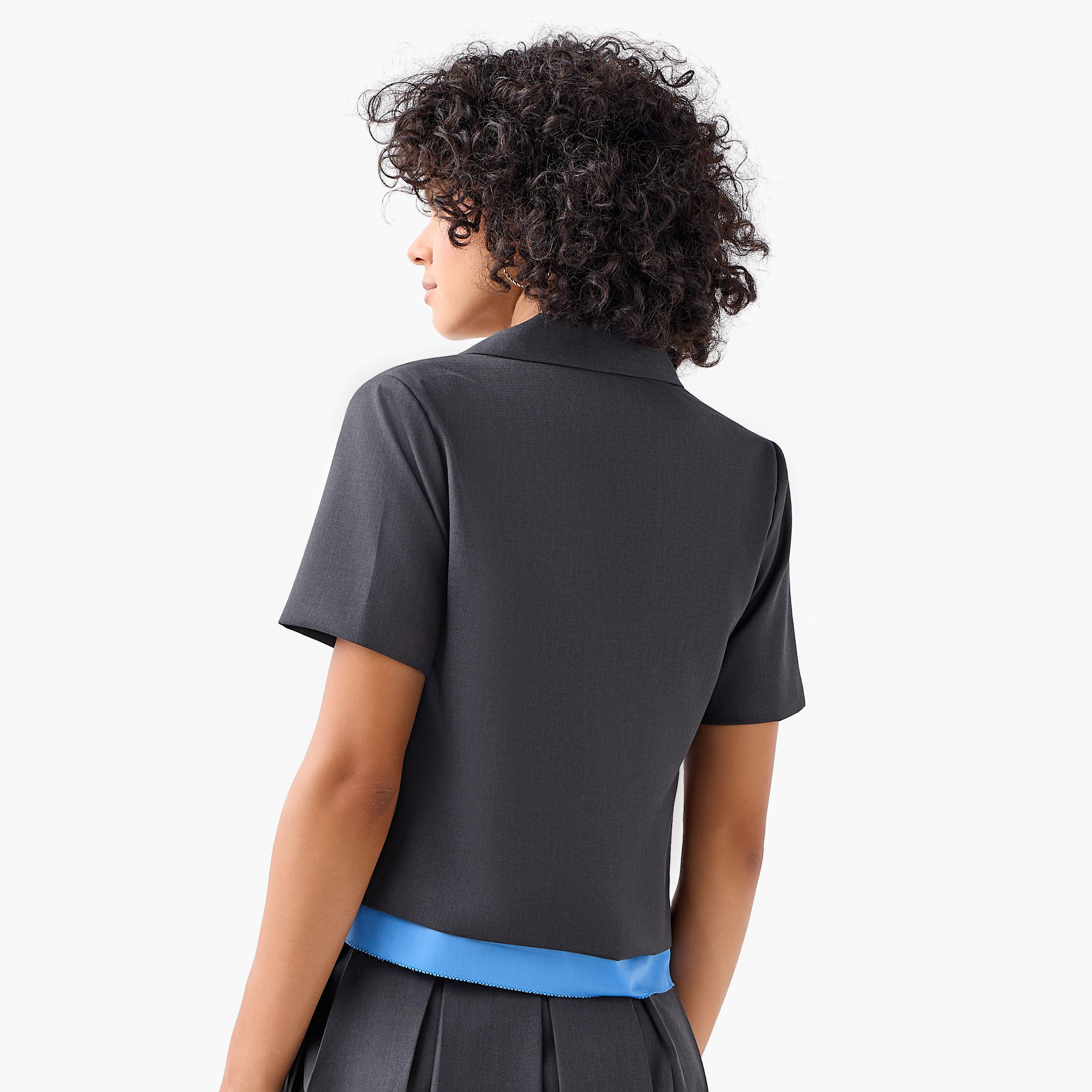 Regular Cotton Jacket with Peak Lapel-women-clothing-coordsets-image-3