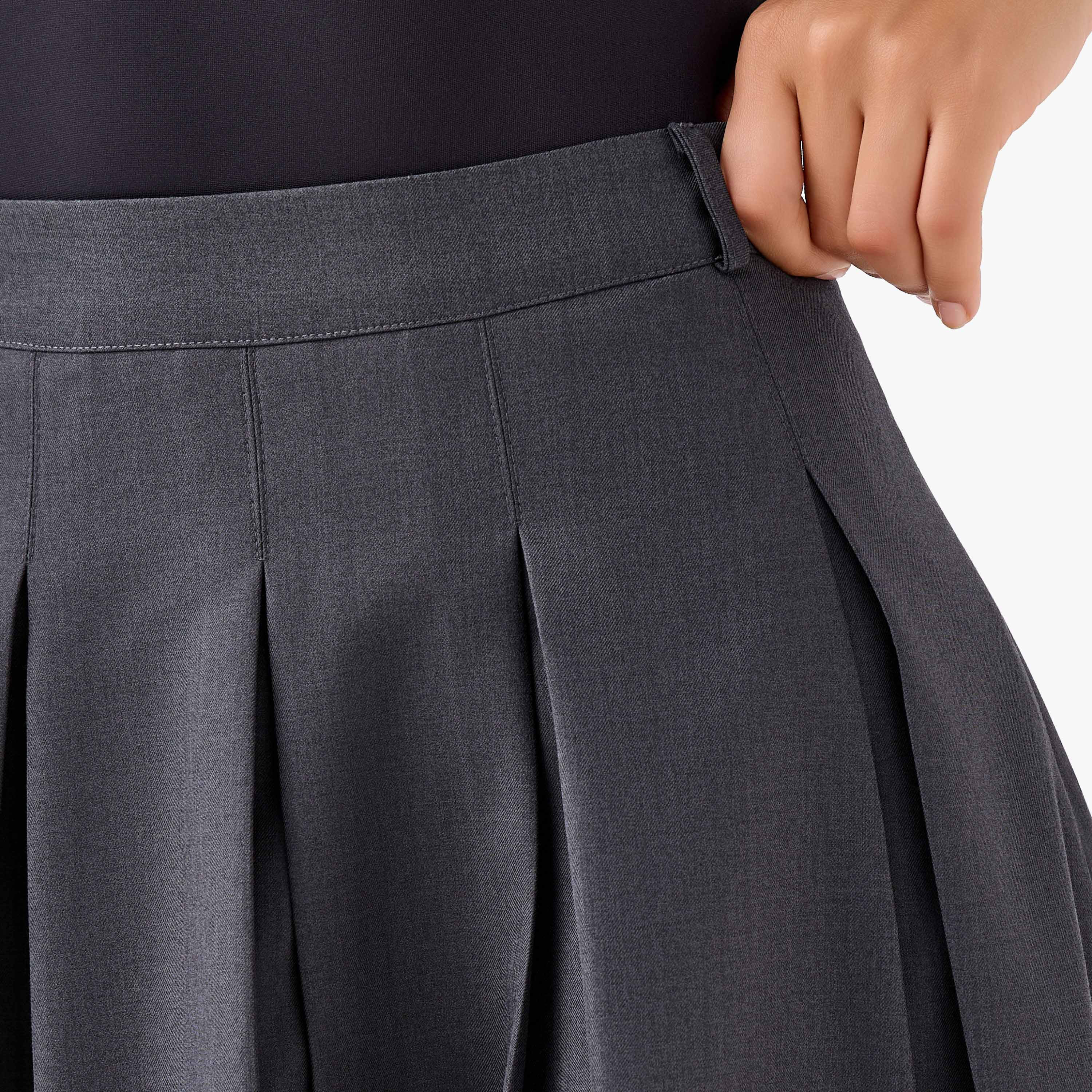 Midi Cotton A-line Skirt with Contrast Hem-women-clothing-bottoms-skirts-image-4