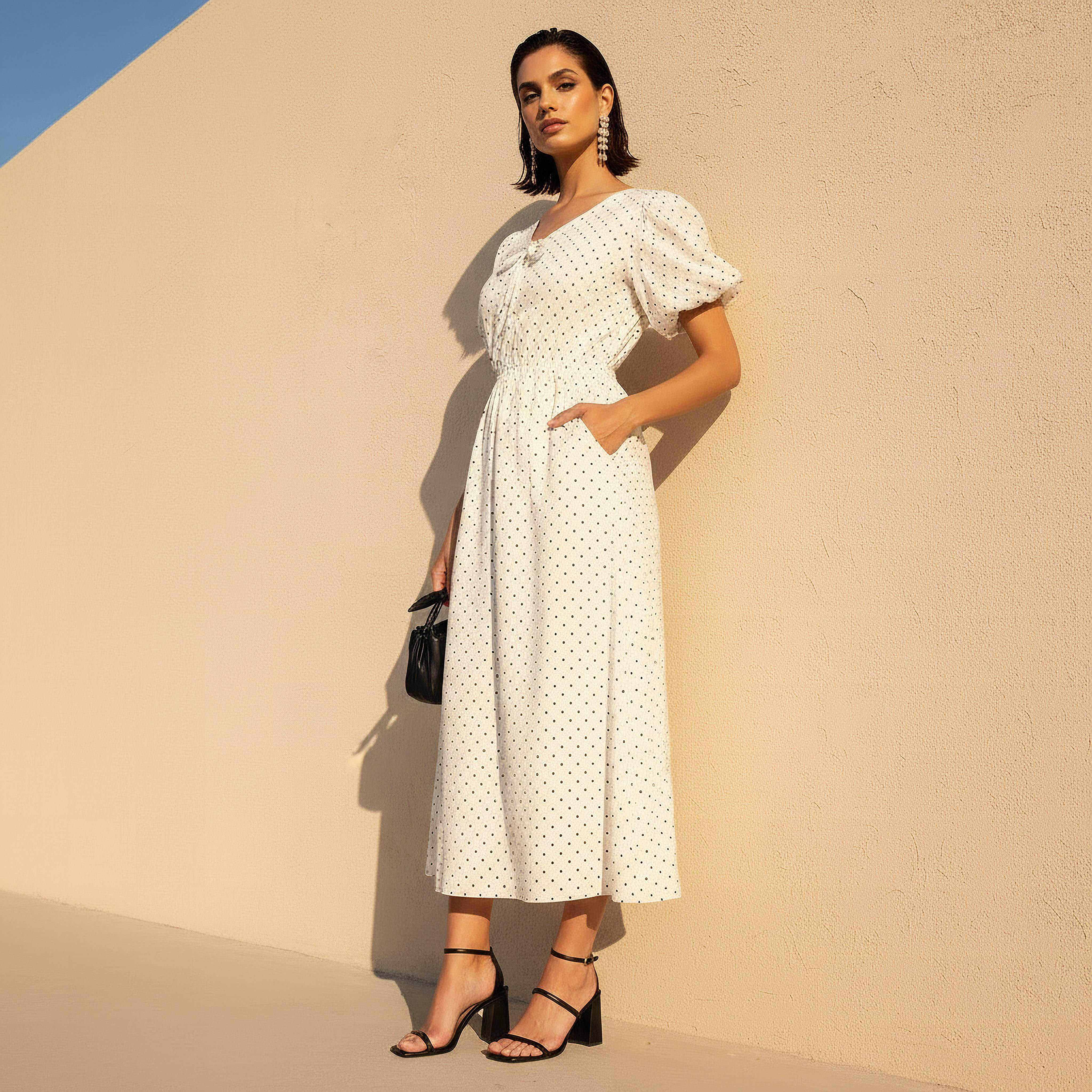 A-line Maxi Dress with Pockets-women-clothing-dresses-image-1