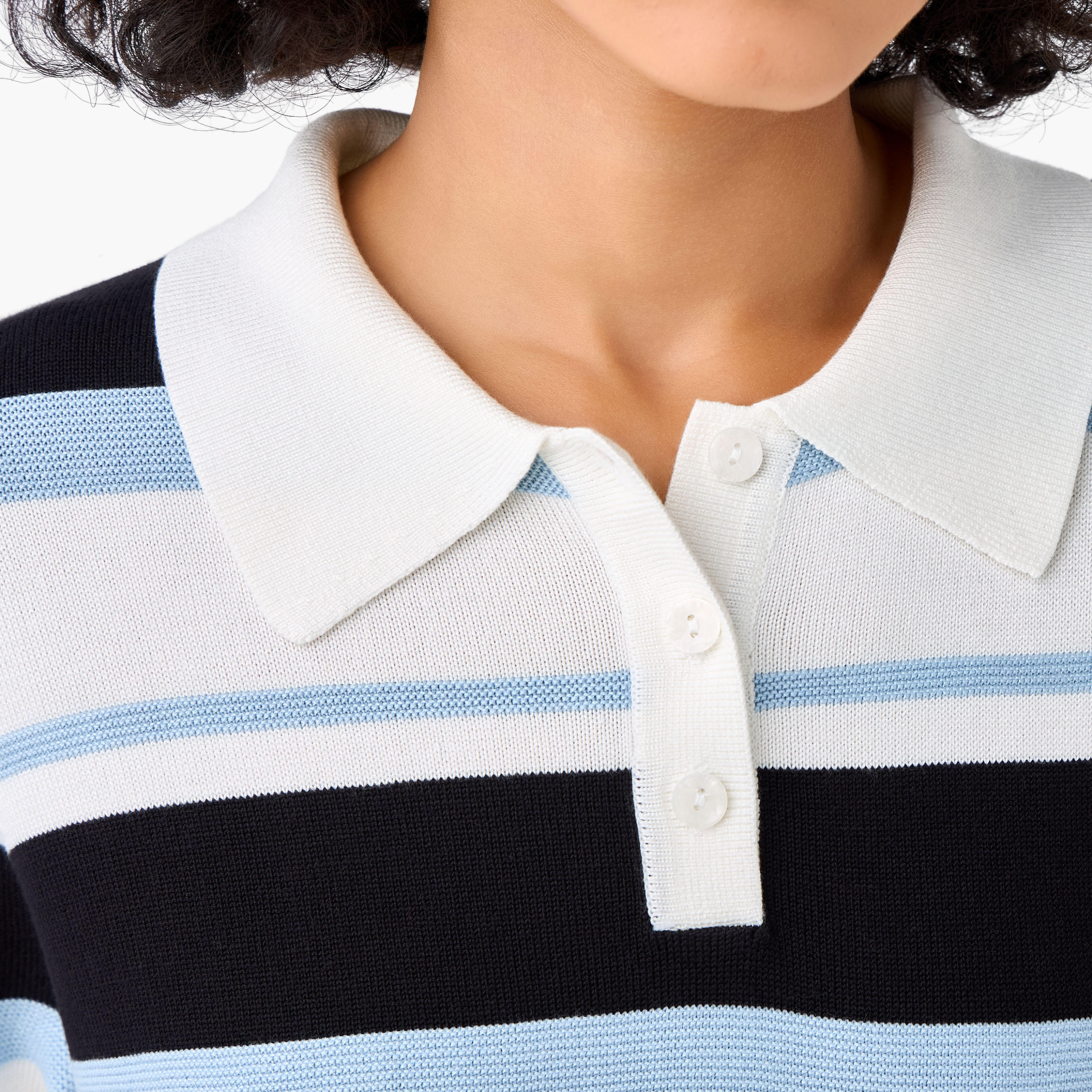 تيشيرت بولو مقلم بقصّة عادية-women-clothing-tshirts-image-5
